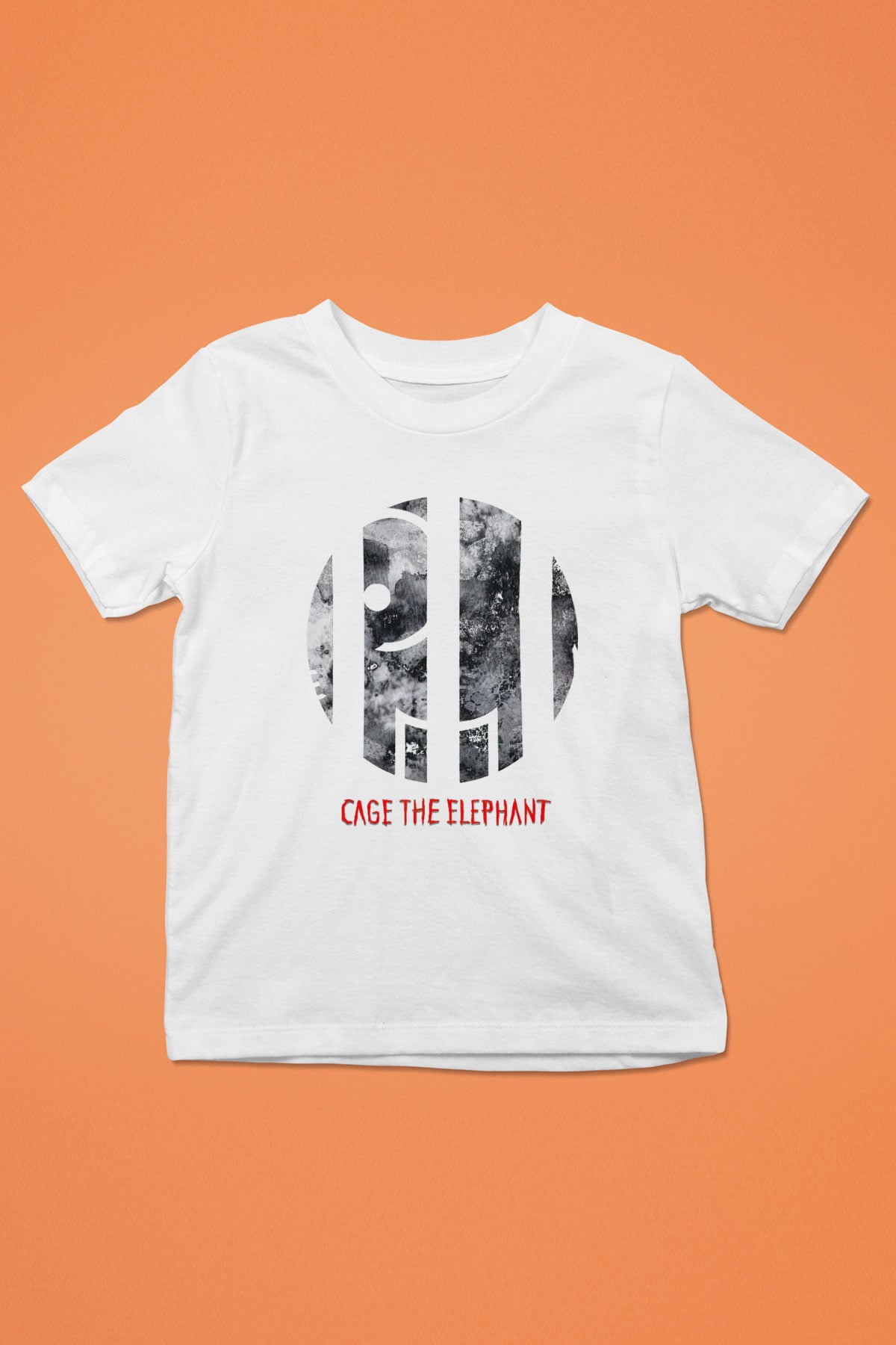 Cage the Elephant Baskılı Beyaz Unisex Çocuk Tişört