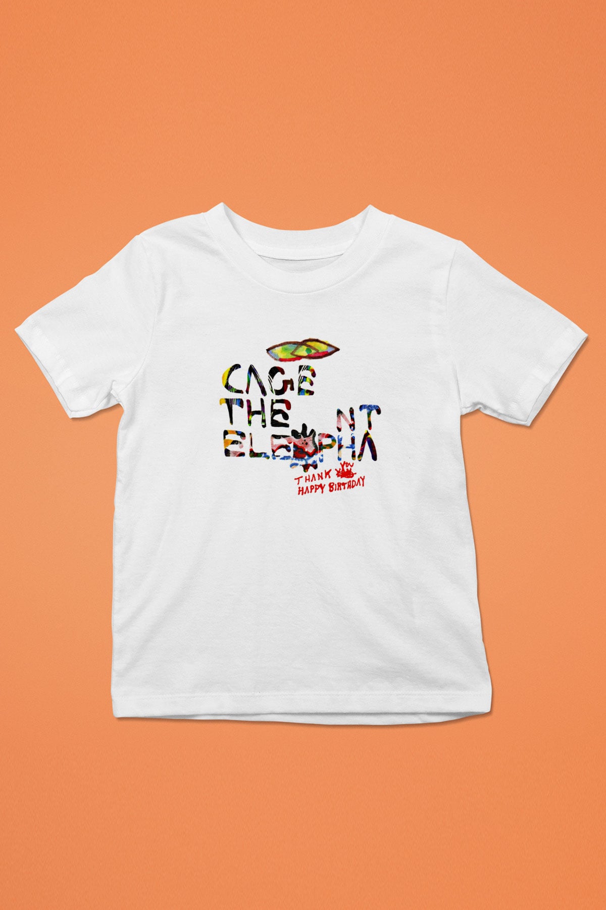 Cage the Elephant Baskılı Unisex Beyaz Çocuk Tişört