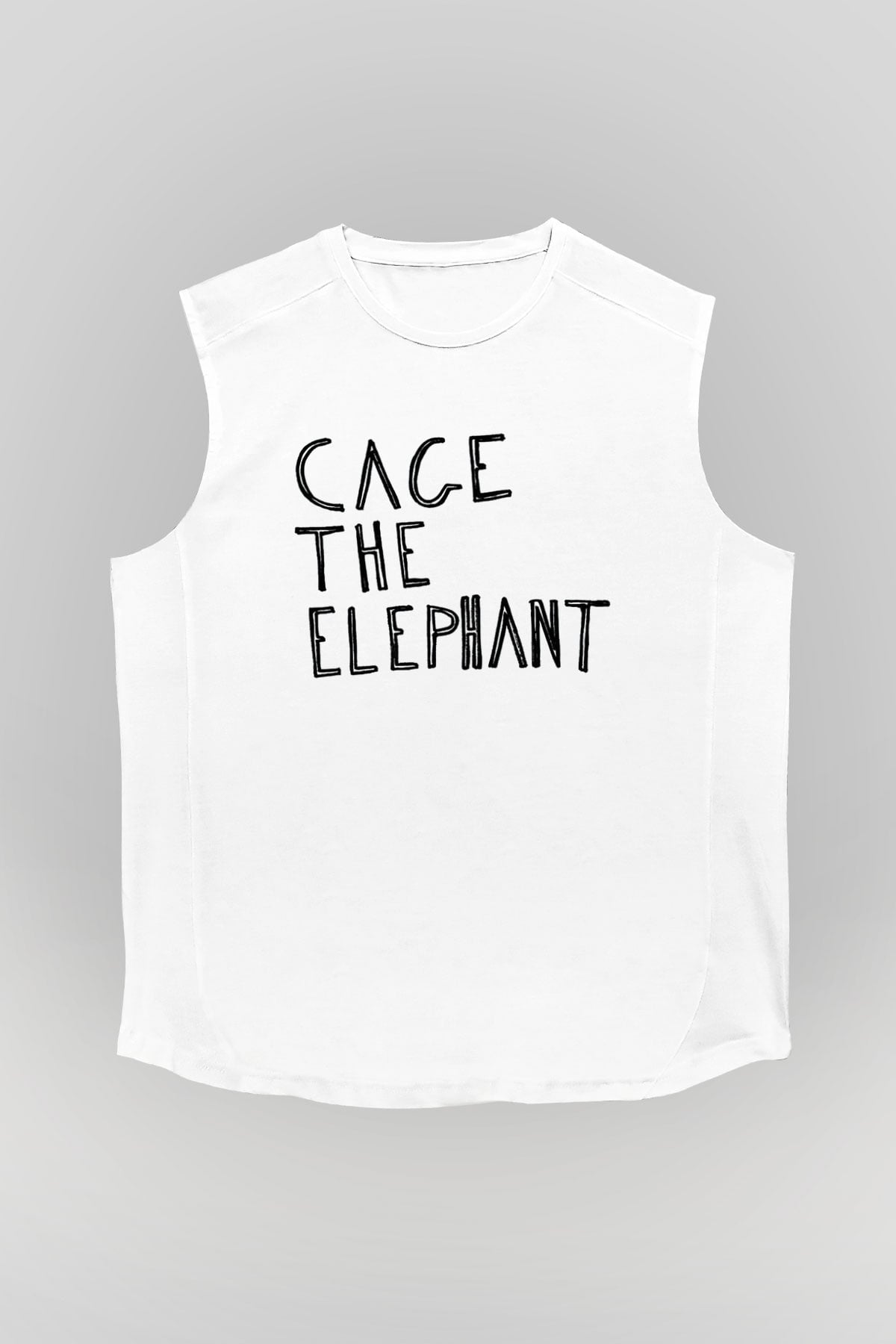 Cage the Elephant Beyaz Unisex Kolsuz Tişört