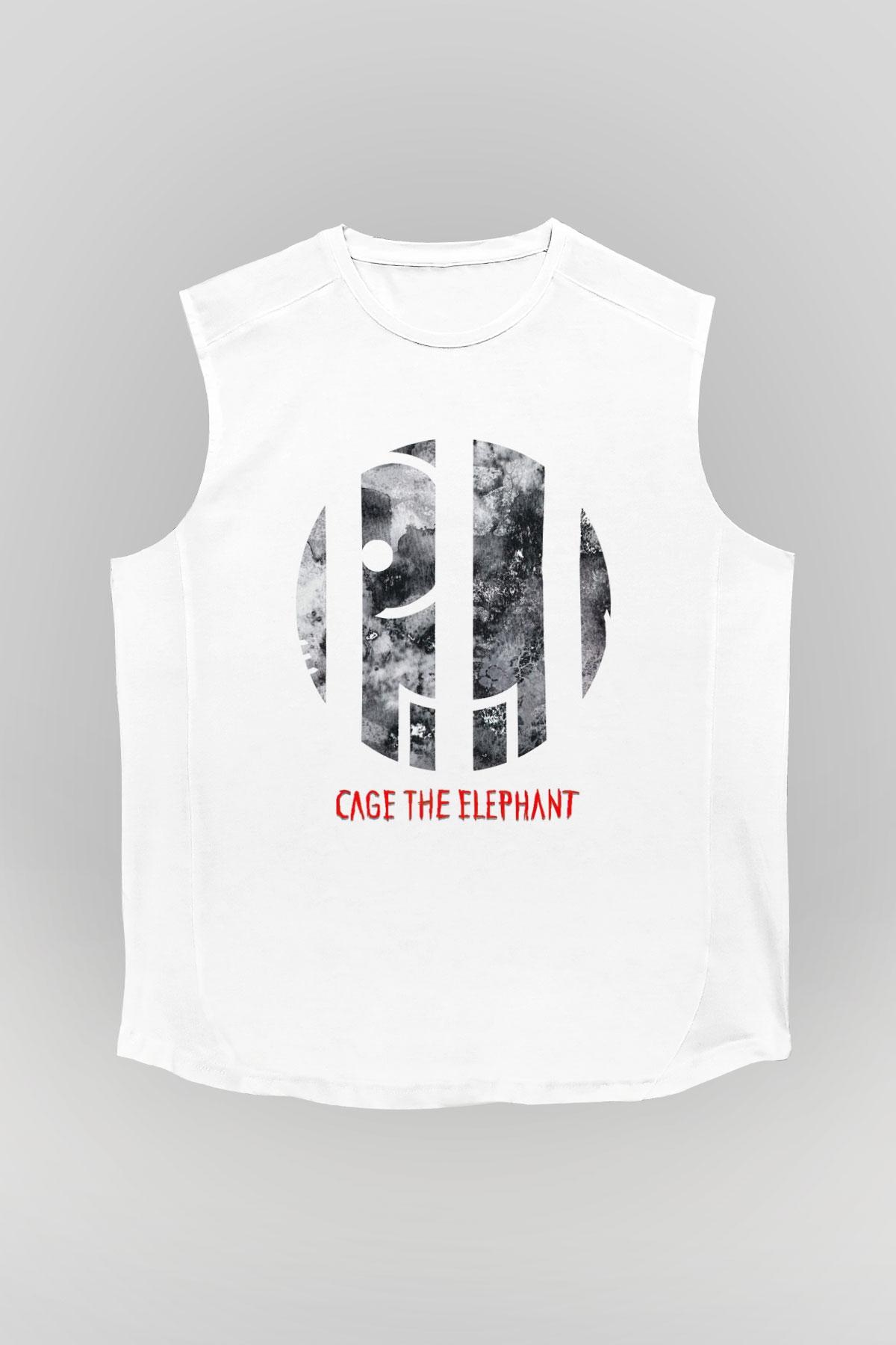 Cage the Elephant Beyaz Unisex Kolsuz Tişört