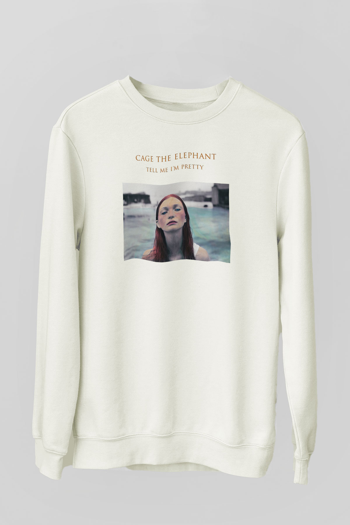Cage the Elephant Beyaz Unisex Sweatshirt