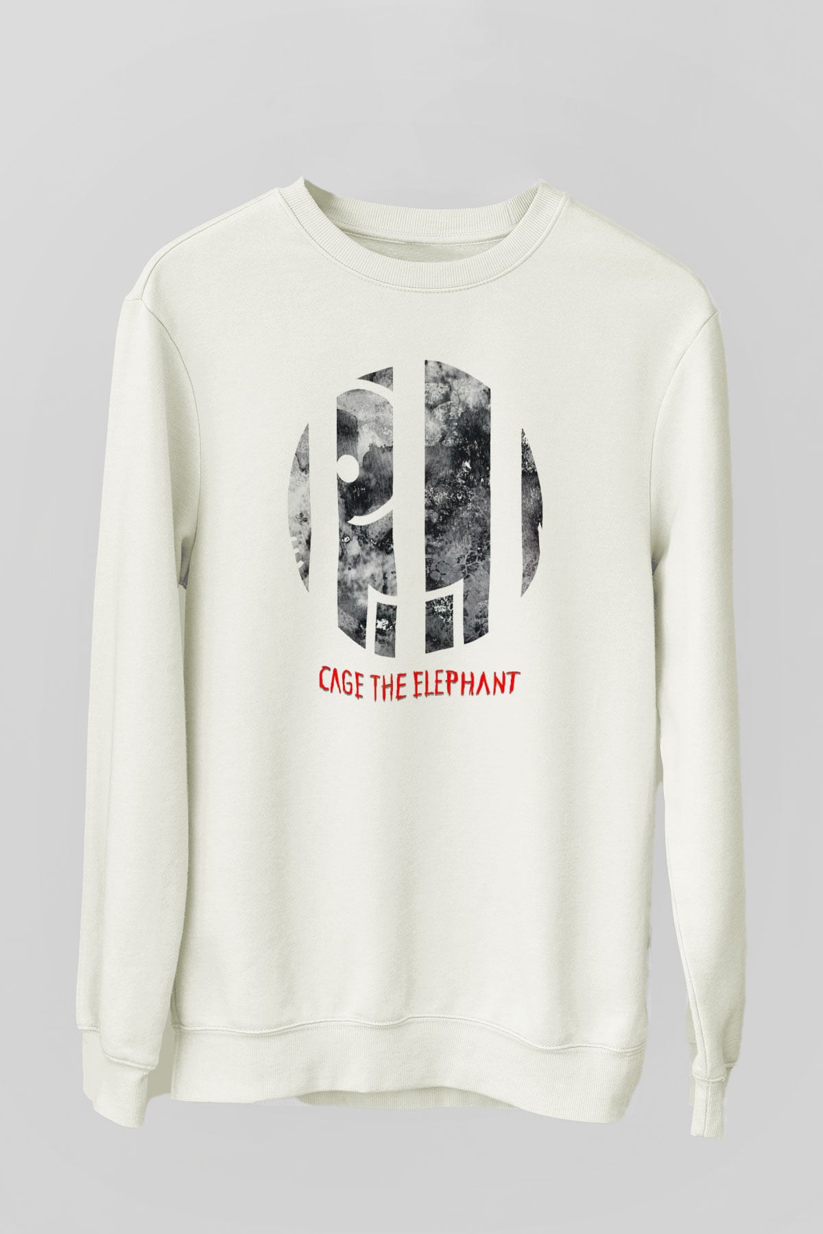 Cage the Elephant Beyaz Unisex Sweatshirt