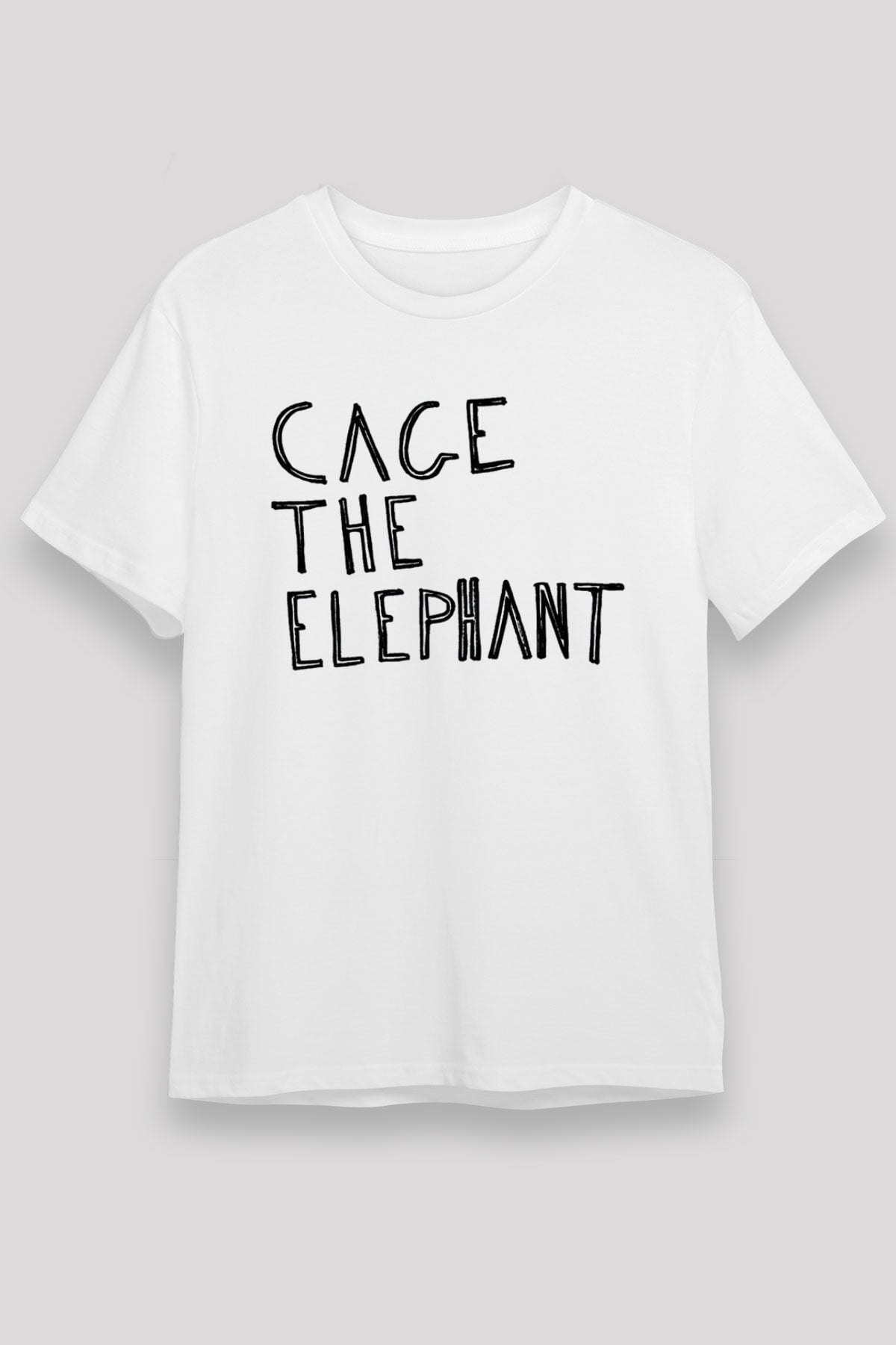 Cage the Elephant Beyaz Unisex Tişört T-Shirt - TişörtFabrikası