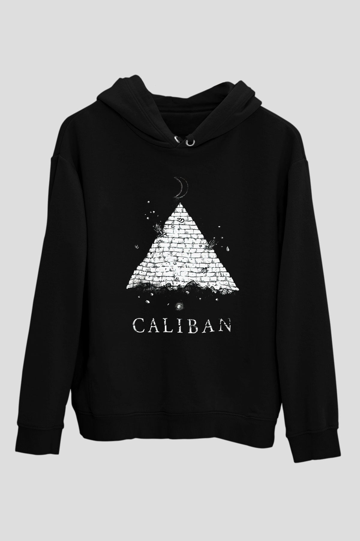 Caliban Siyah Unisex Kapüşonlu Sweatshirt