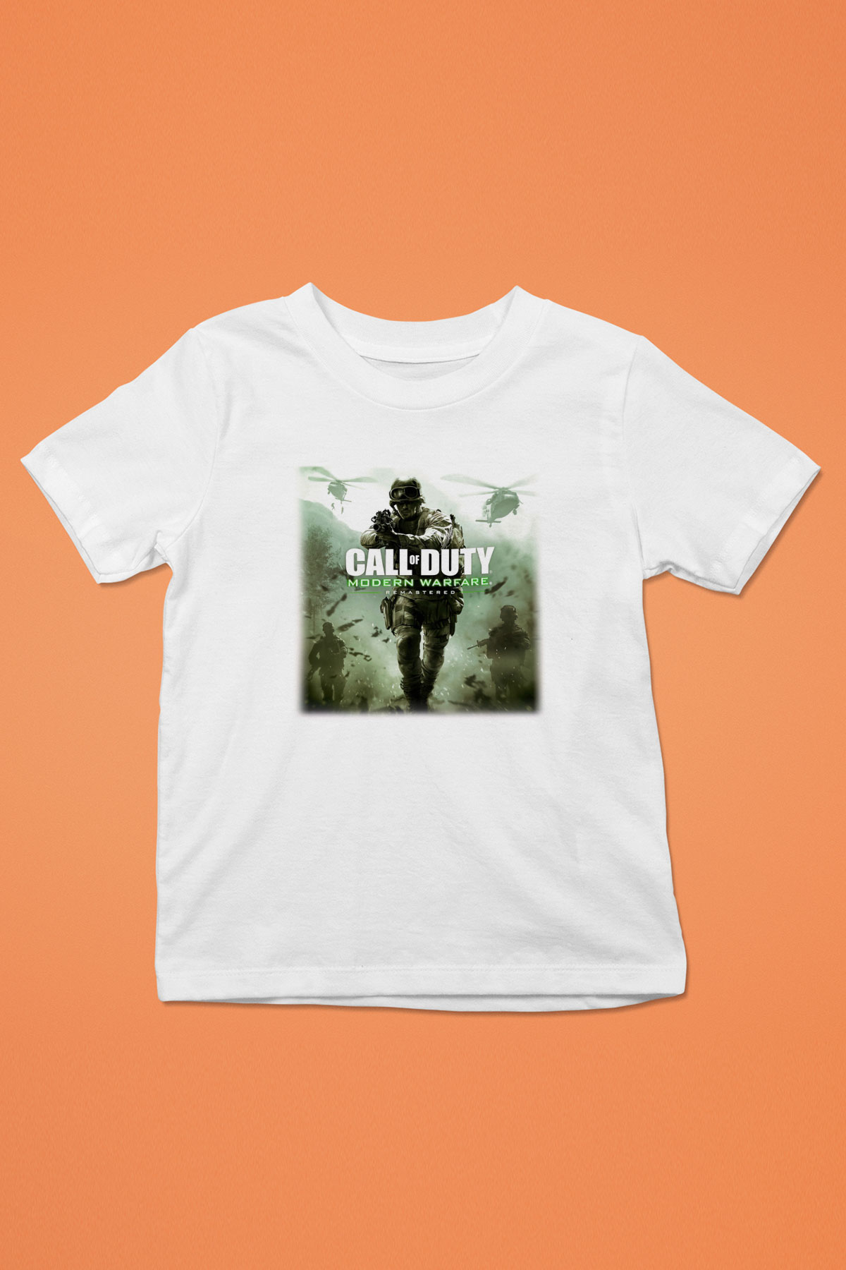 Call of Duty Baskılı Beyaz Unisex Çocuk Tişört