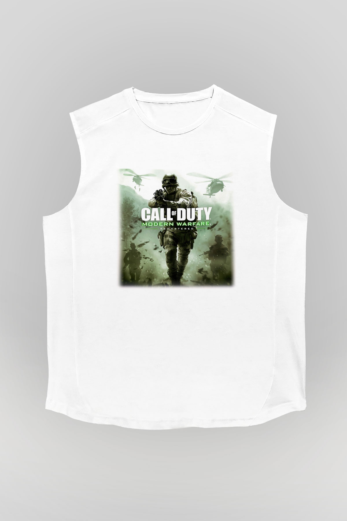 Call of Duty Beyaz Unisex Kolsuz Tişört