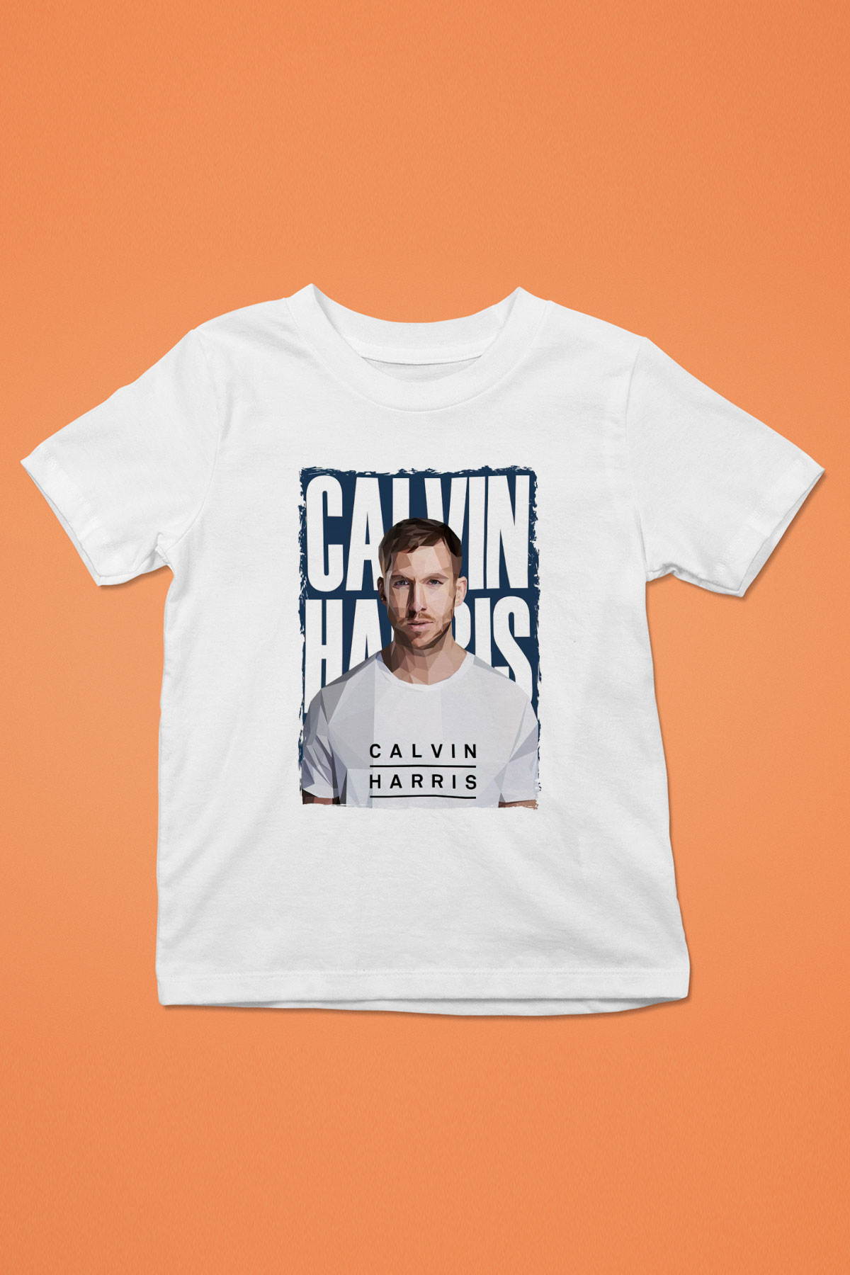 Calvin Harris Beyaz Unisex Çocuk Tişört