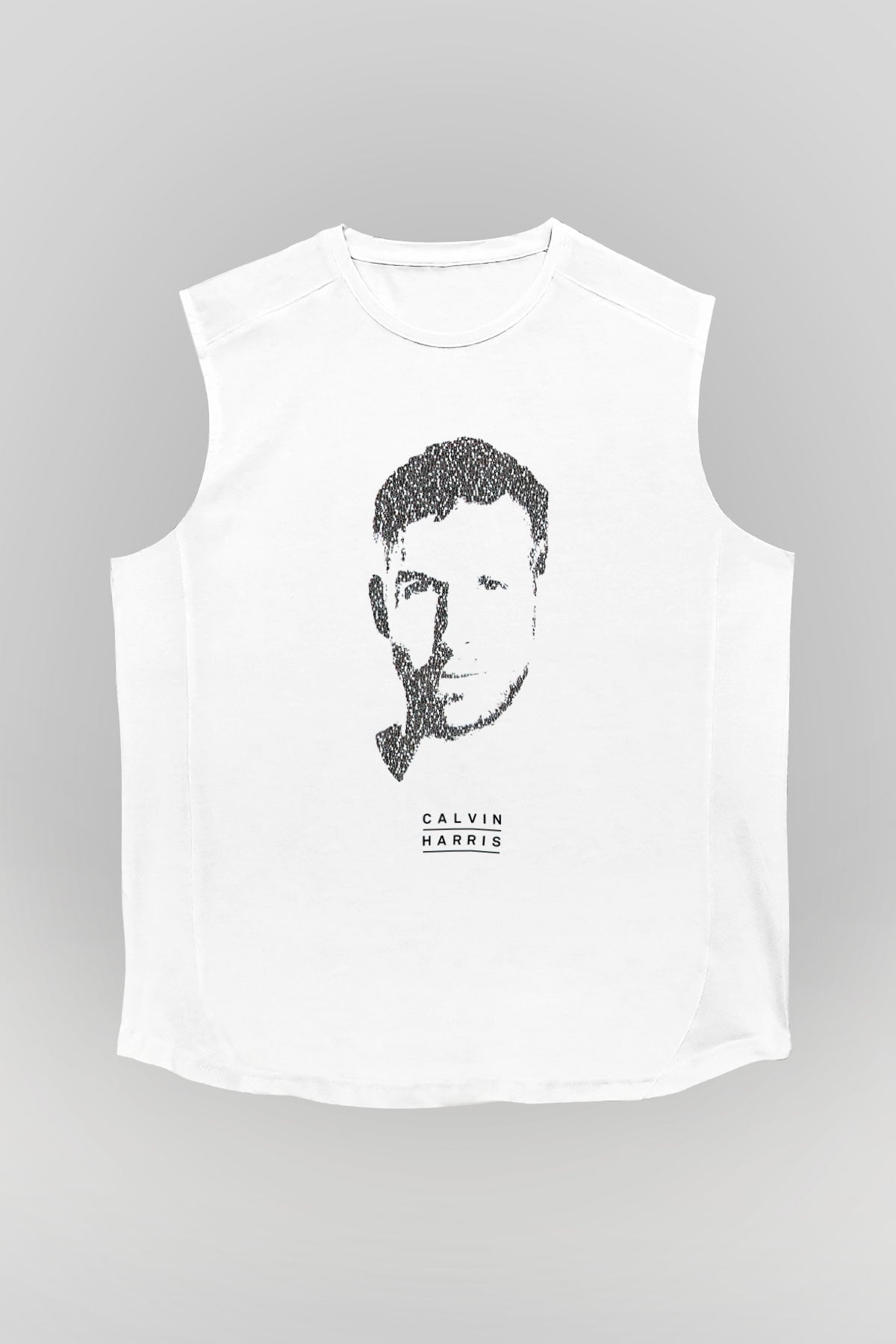 Calvin Harris Beyaz Unisex Kolsuz Tişört