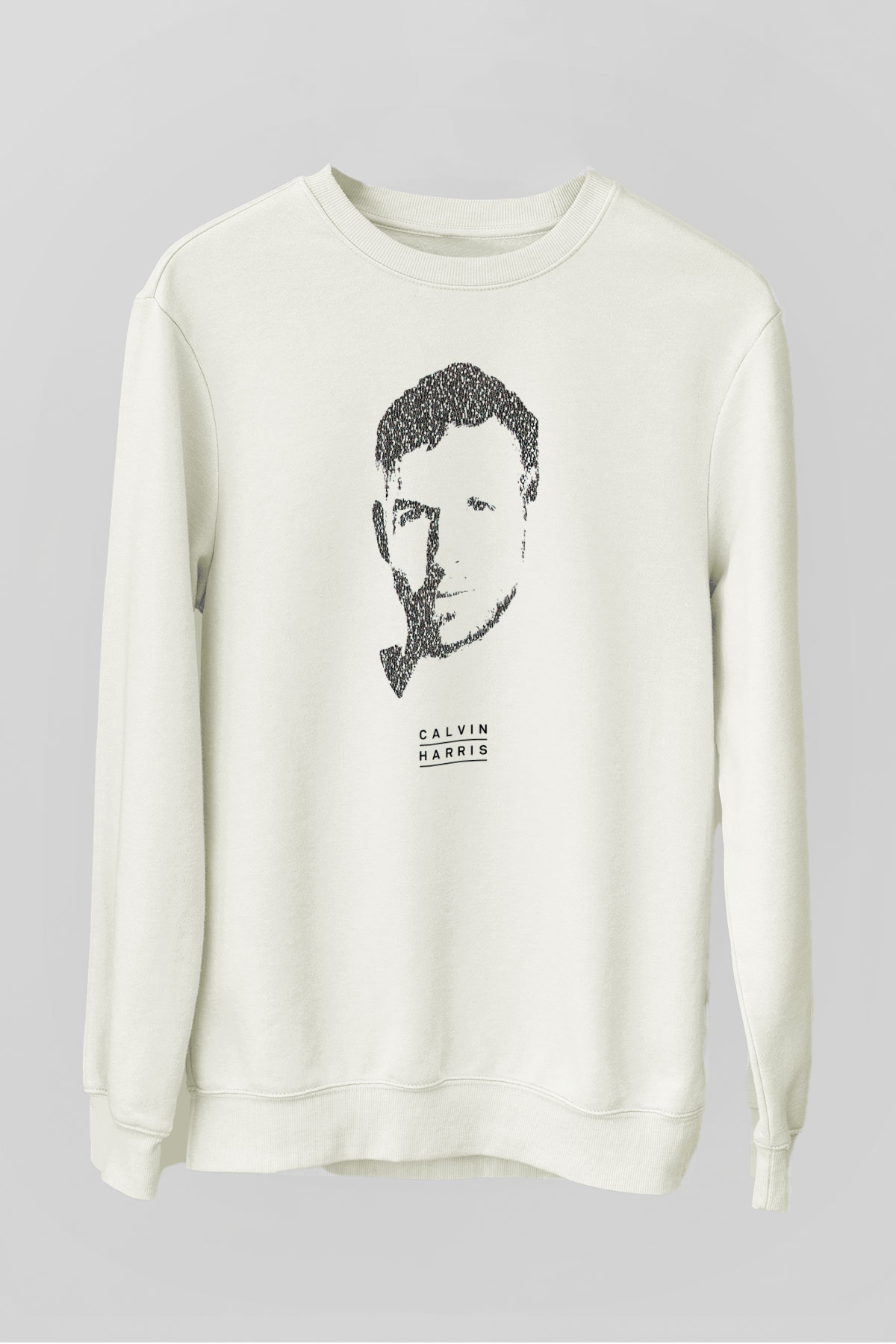 Calvin Harris Beyaz Unisex Sweatshirt