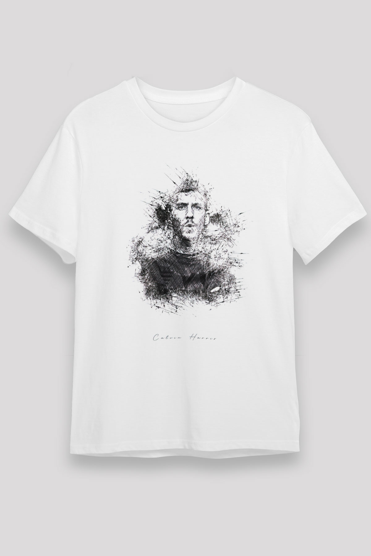 Calvin Harris Beyaz Unisex Tişört T-Shirt - TişörtFabrikası