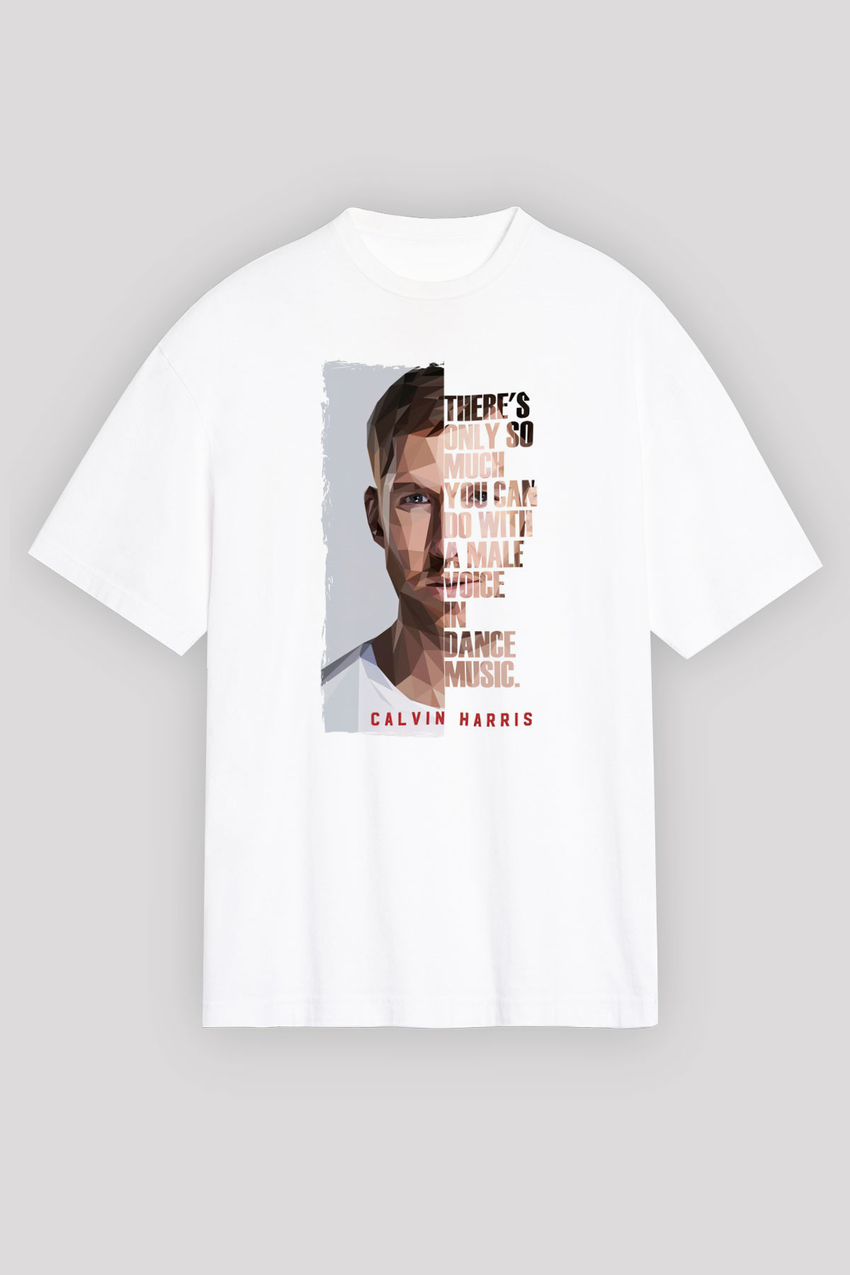 Calvin Harris Beyaz Unisex Tişört T-Shirt - TişörtFabrikası