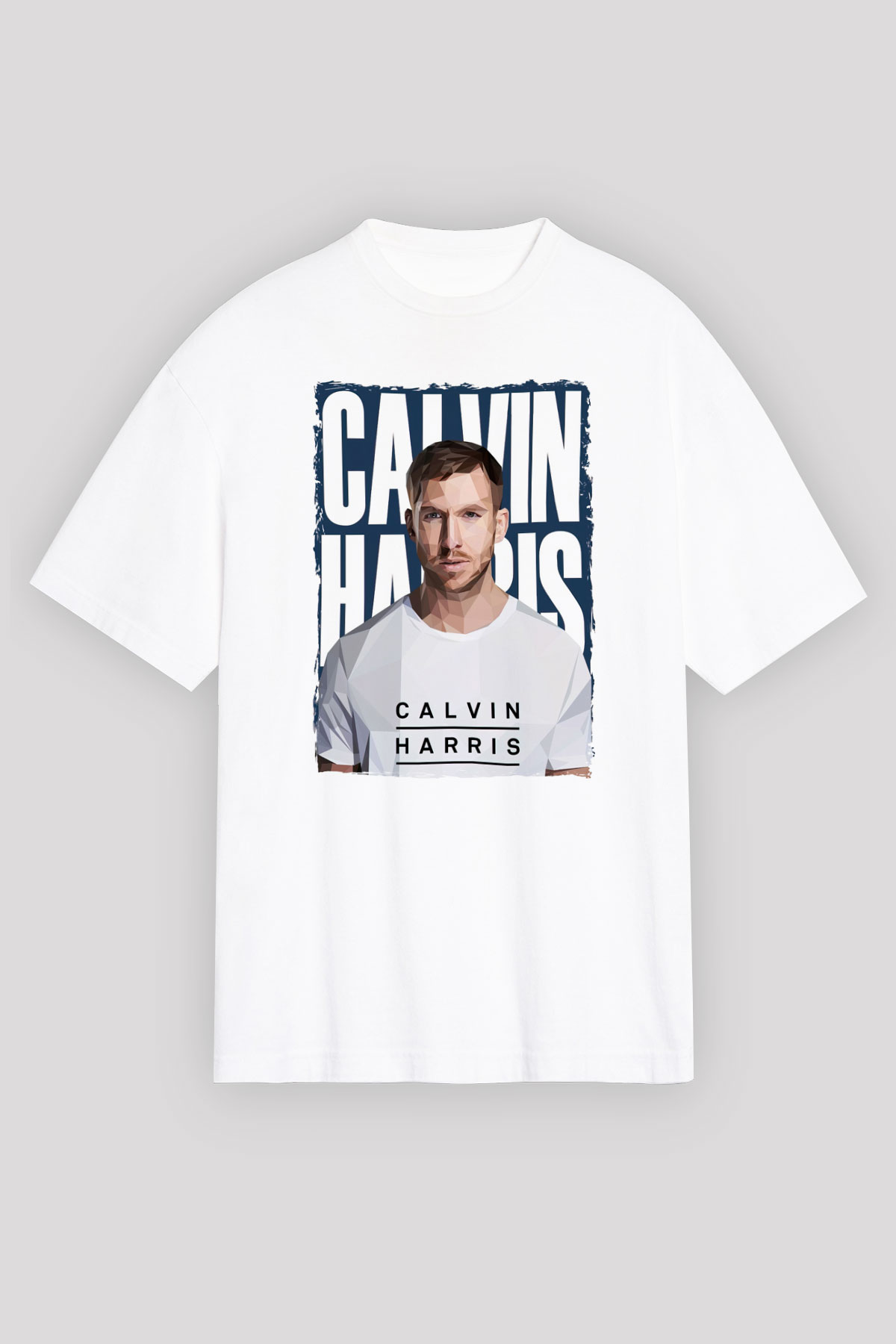 Calvin Harris Beyaz Unisex Tişört T-Shirt - TişörtFabrikası