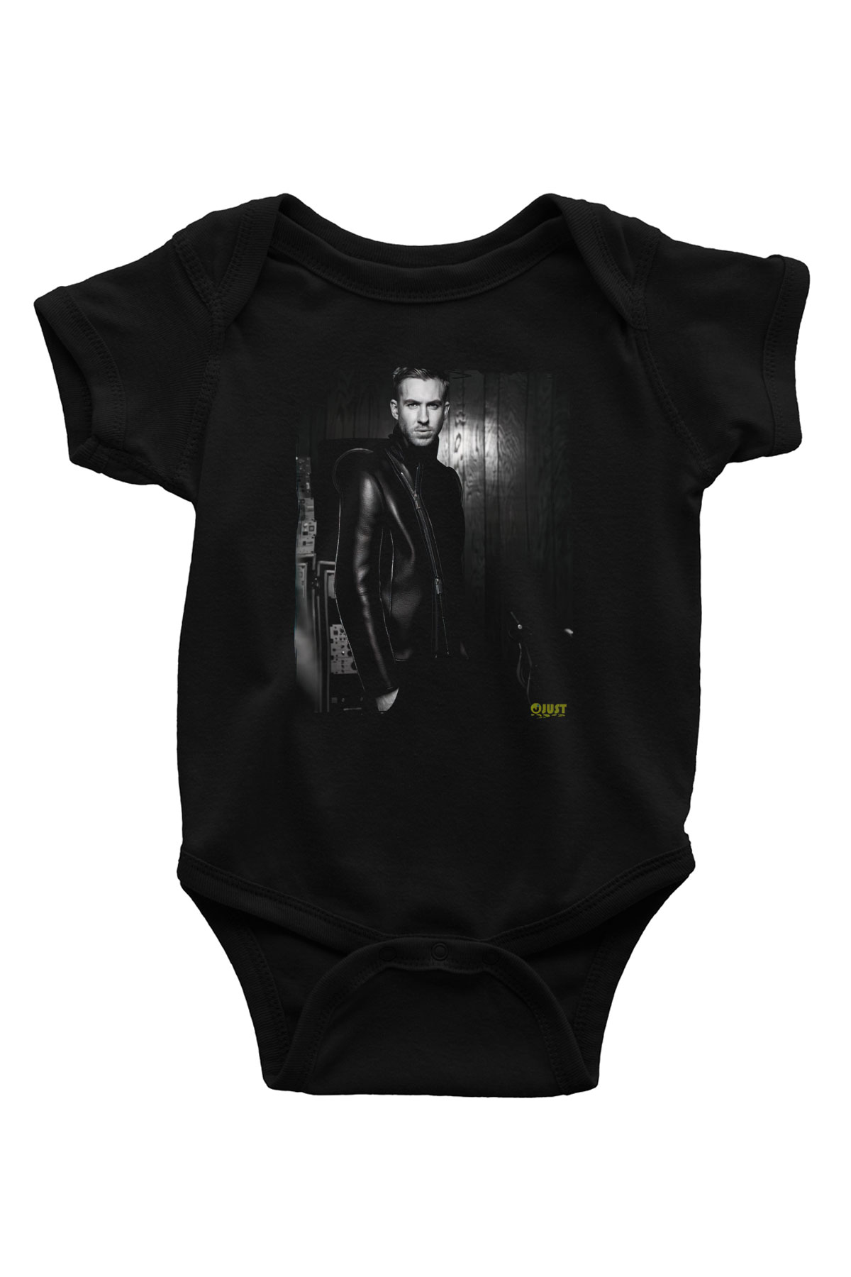Calvin Harris Siyah Bebek Body - Zıbın