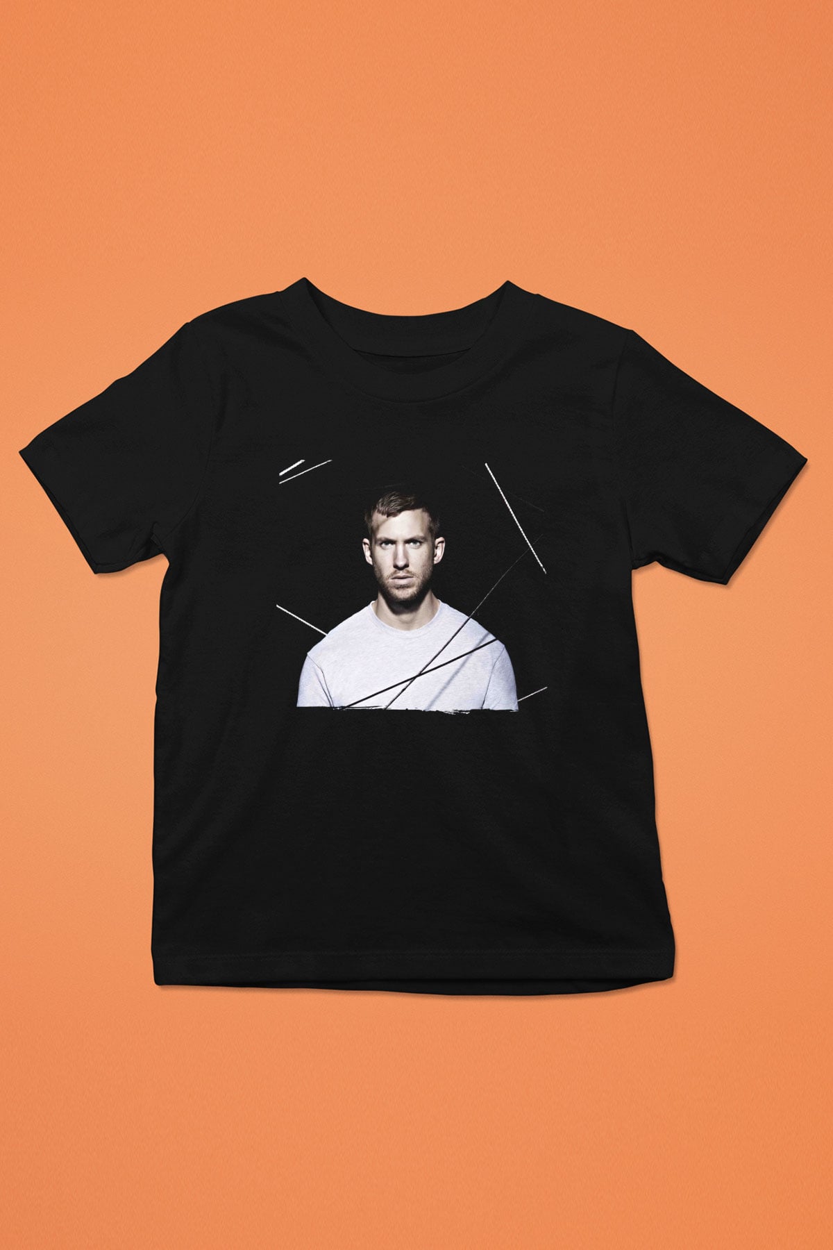 Calvin Harris Siyah Unisex Çocuk Tişört