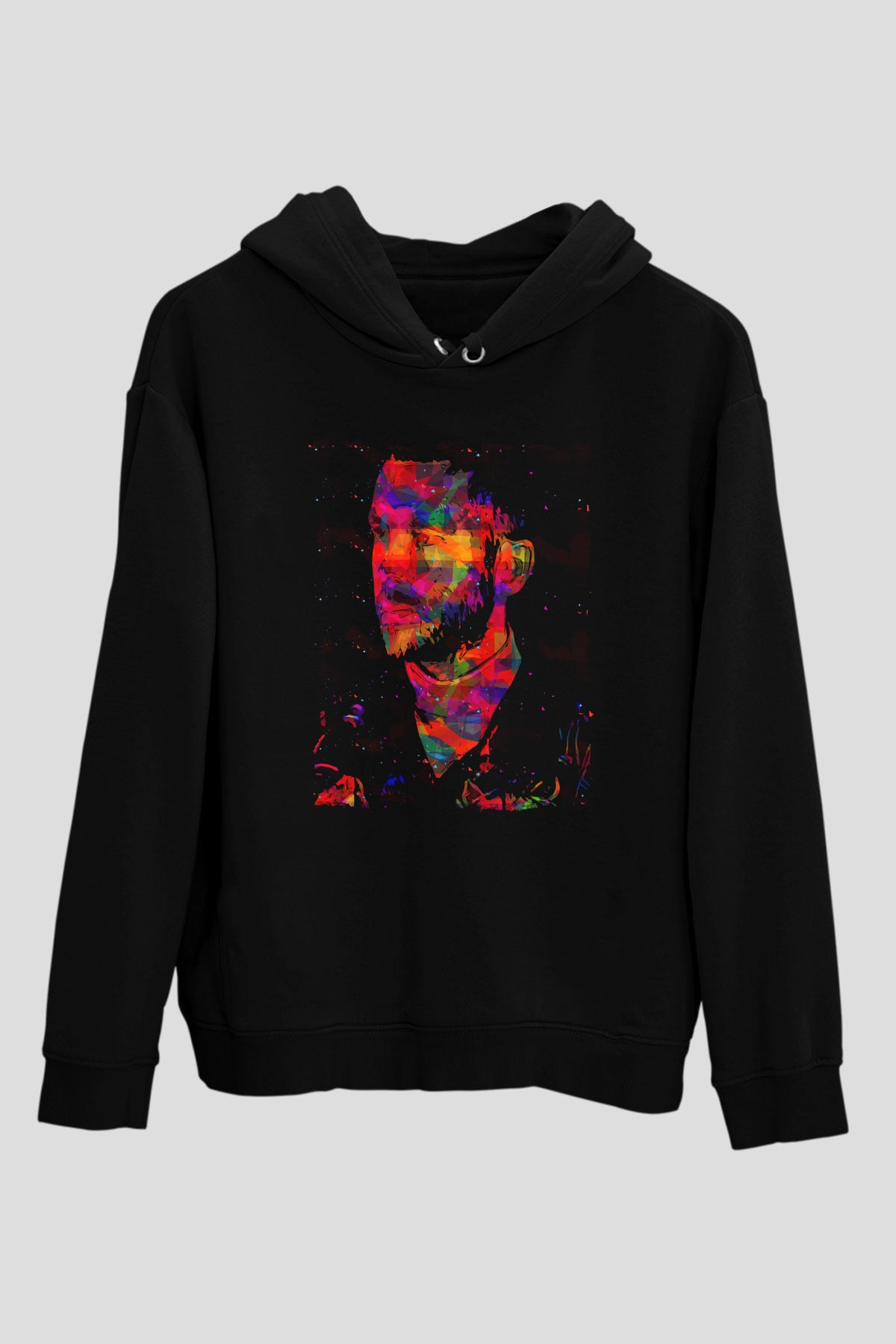 Calvin Harris Siyah Unisex Kapüşonlu Sweatshirt