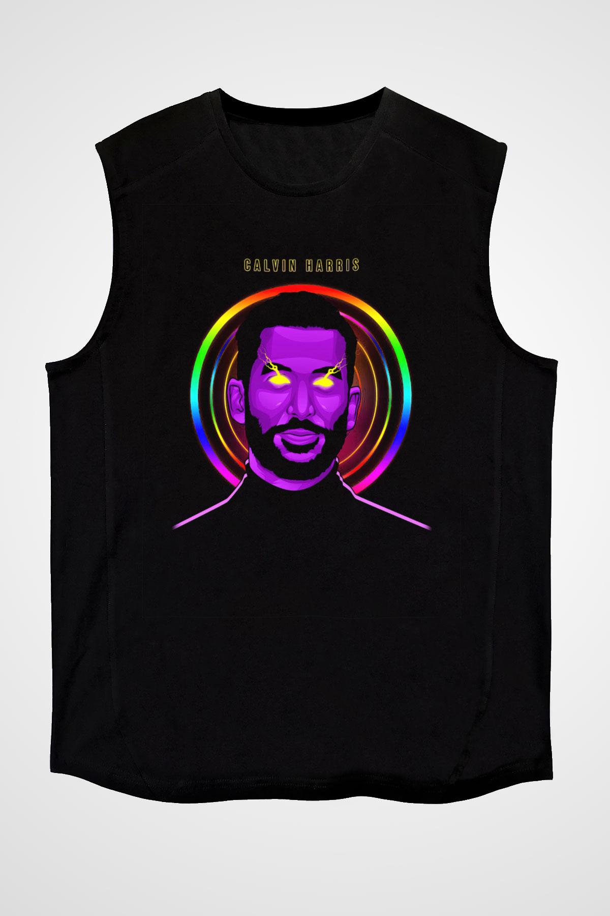 Calvin Harris Siyah Unisex Kolsuz Tişört
