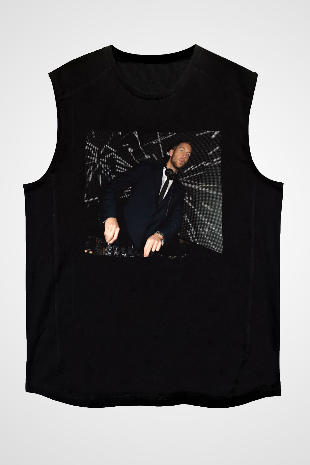 Calvin Harris Siyah Unisex Kolsuz Tişört