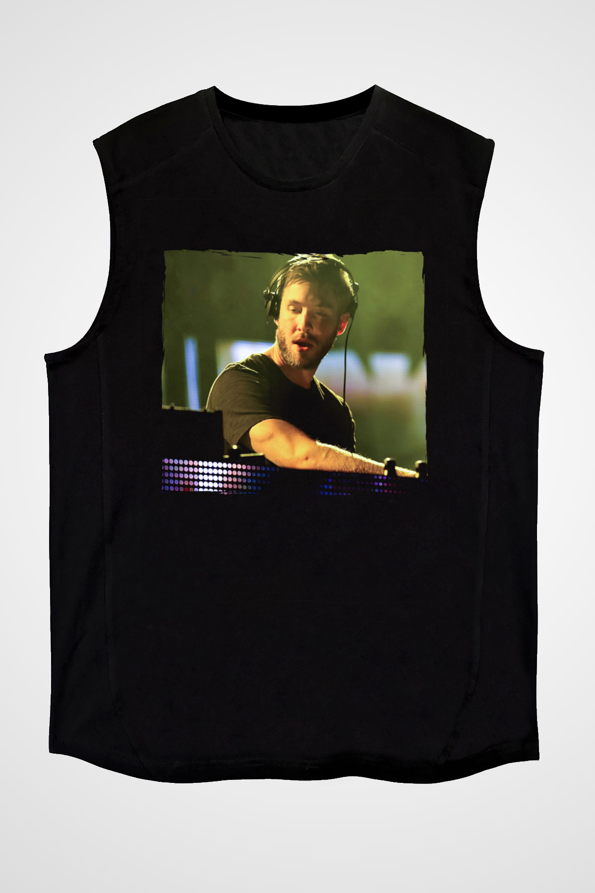 Calvin Harris Siyah Unisex Kolsuz Tişört
