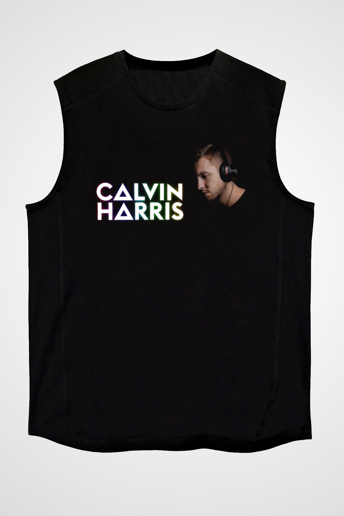 Calvin Harris Siyah Unisex Kolsuz Tişört