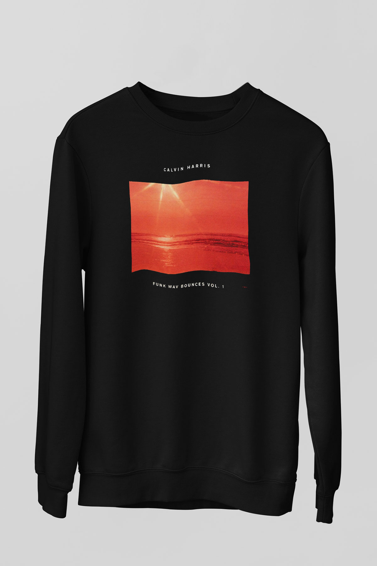 Calvin Harris Siyah Unisex Sweatshirt