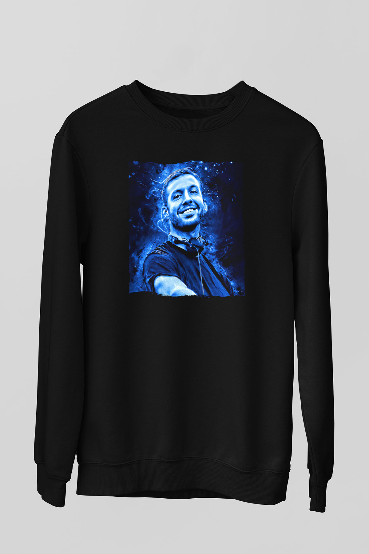 Calvin Harris Siyah Unisex Sweatshirt