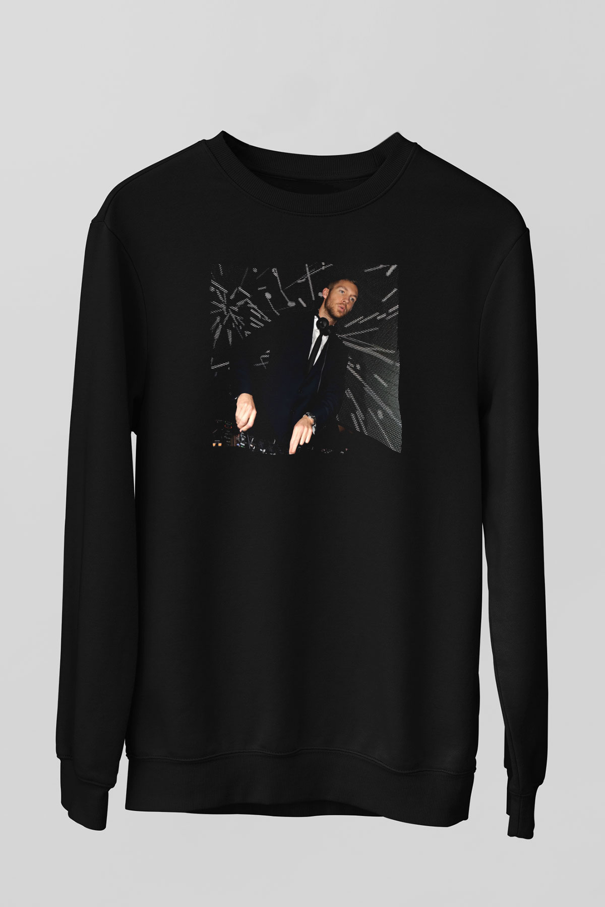 Calvin Harris Siyah Unisex Sweatshirt