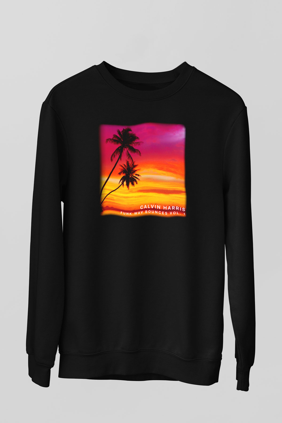 Calvin Harris Siyah Unisex Sweatshirt