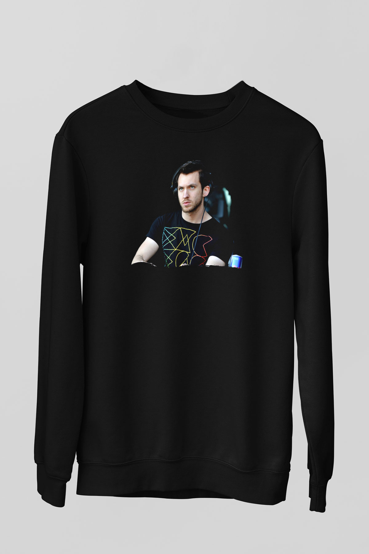 Calvin Harris Siyah Unisex Sweatshirt