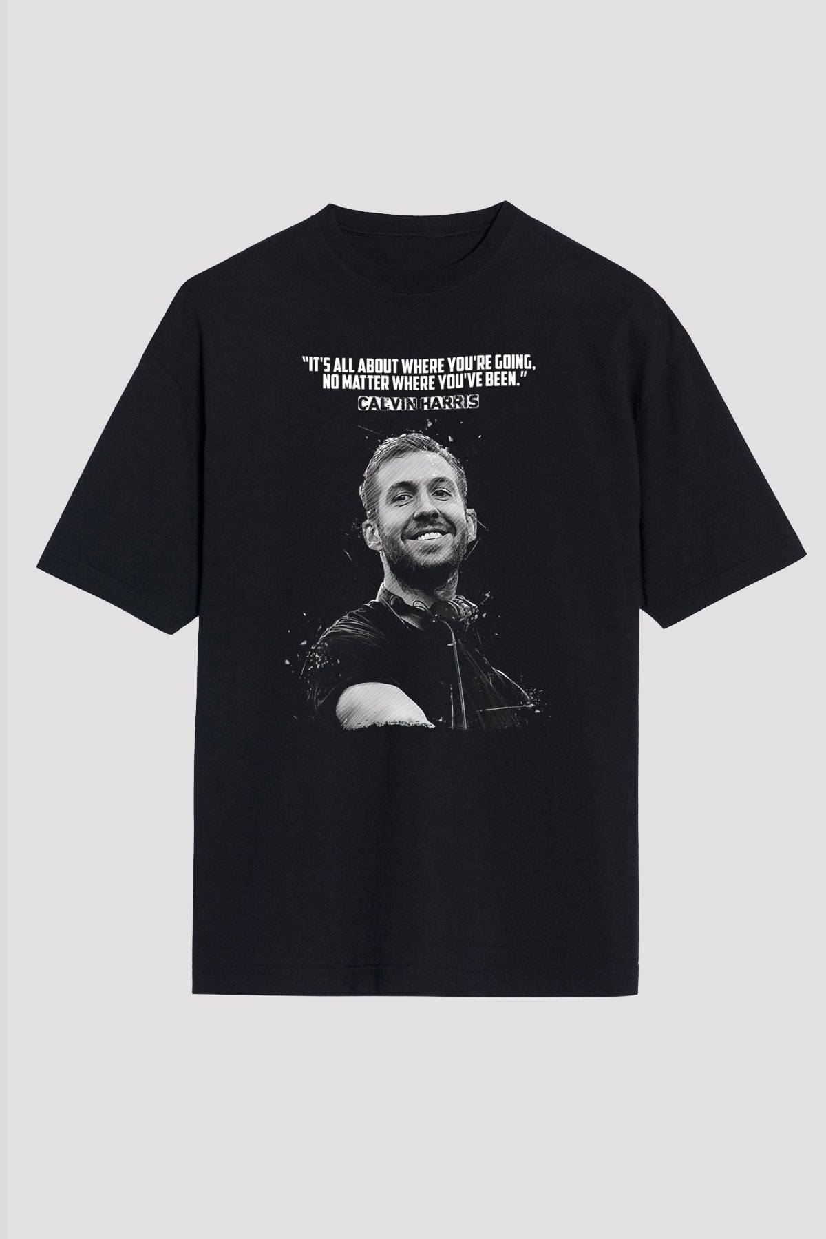 Calvin Harris Siyah Unisex Tişört T-Shirt - TişörtFabrikası
