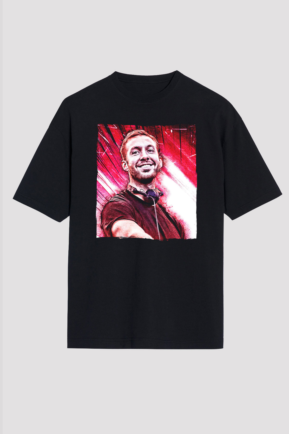 Calvin Harris Siyah Unisex Tişört T-Shirt - TişörtFabrikası