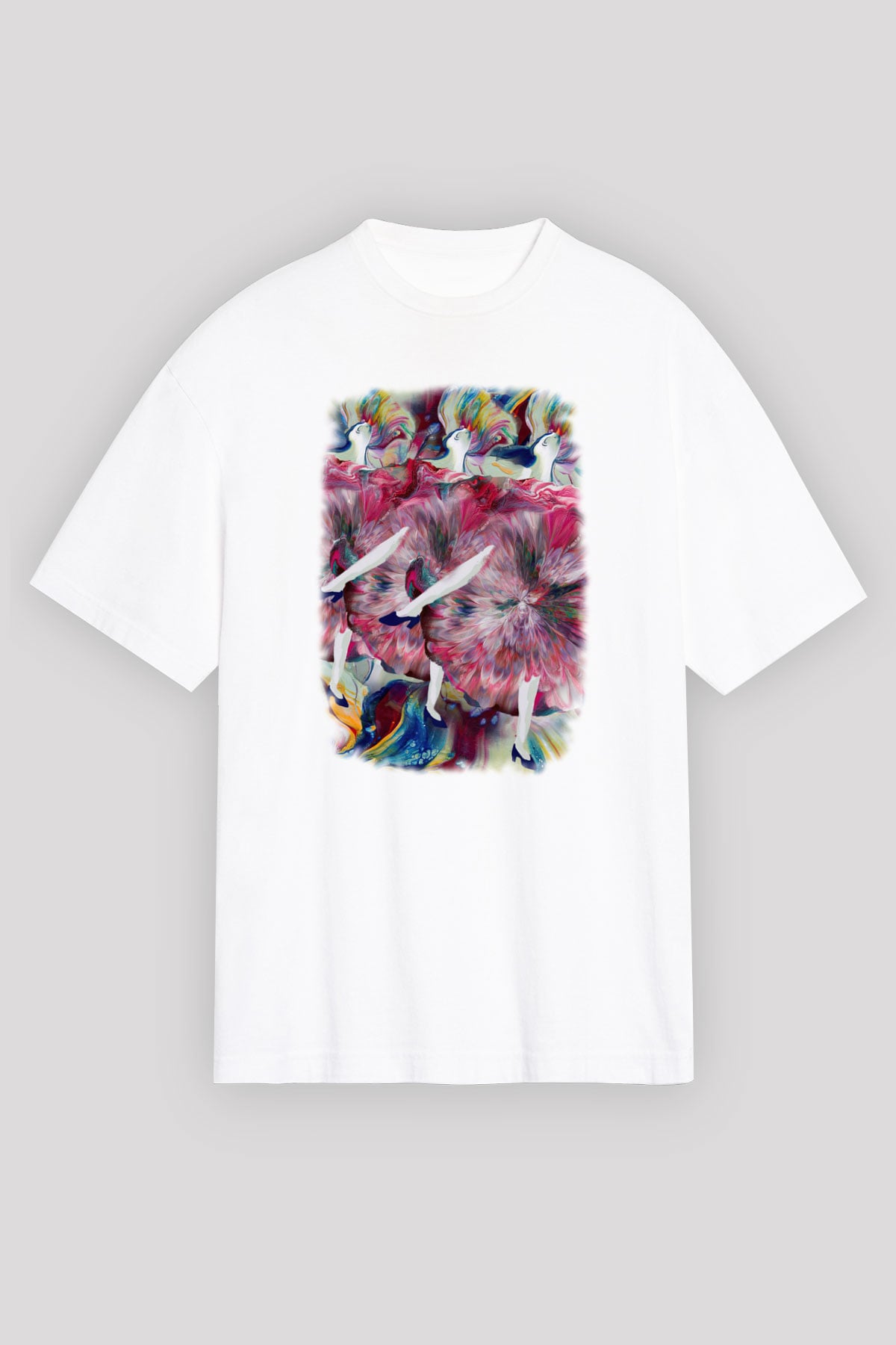 Cancan Beyaz Unisex Tişört T-Shirt - TişörtFabrikası