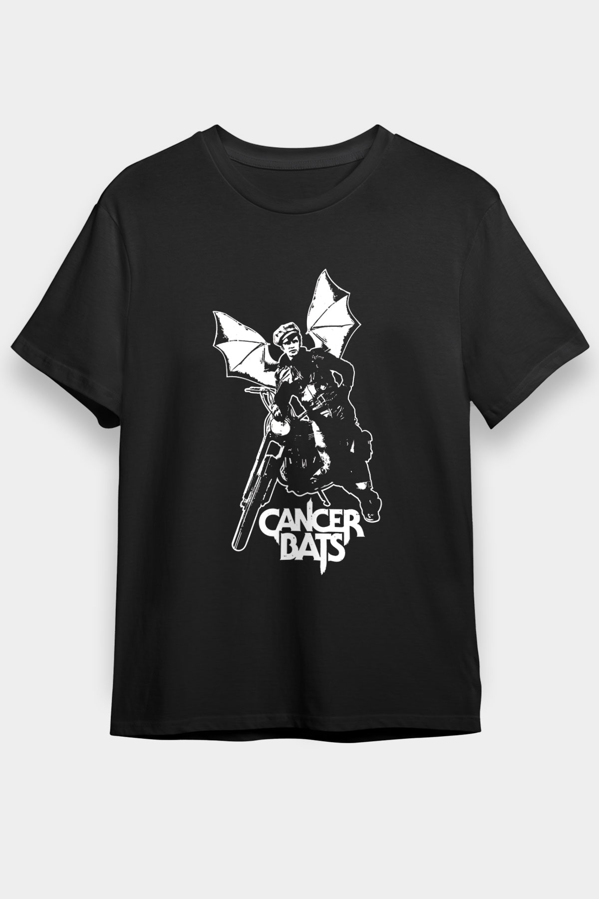 Cancer Bats Baskılı Unisex Siyah Tişört