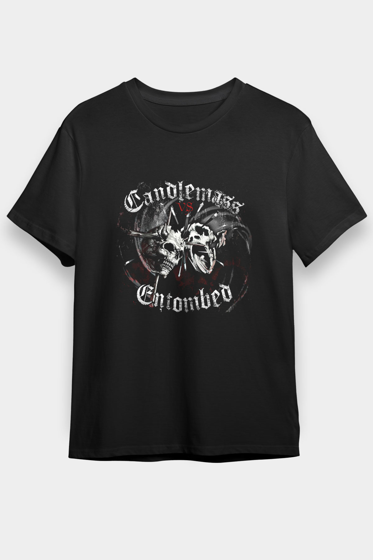 Candlemass Baskılı Unisex Siyah Tişört