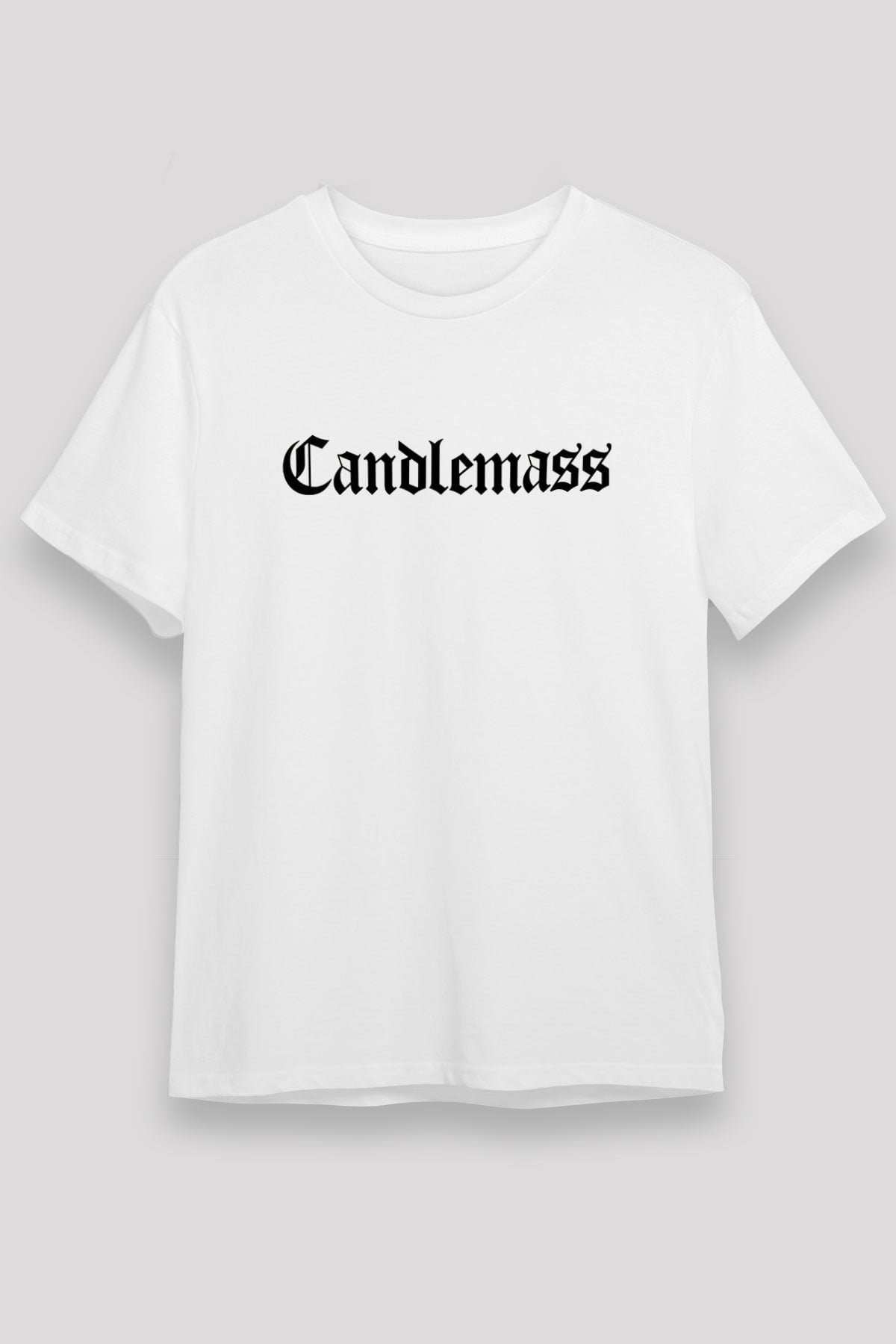 Candlemass Beyaz Unisex Tişört T-Shirt - TişörtFabrikası