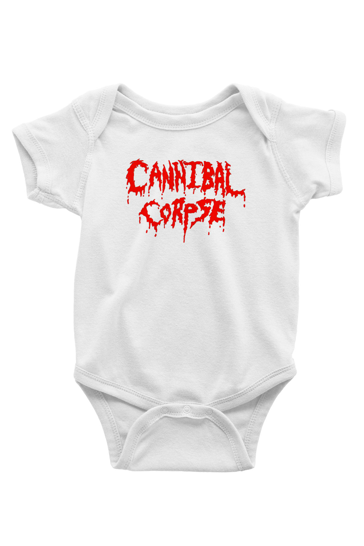 Cannibal Corpse Baskılı Beyaz Unisex Bebek Body - Zıbın