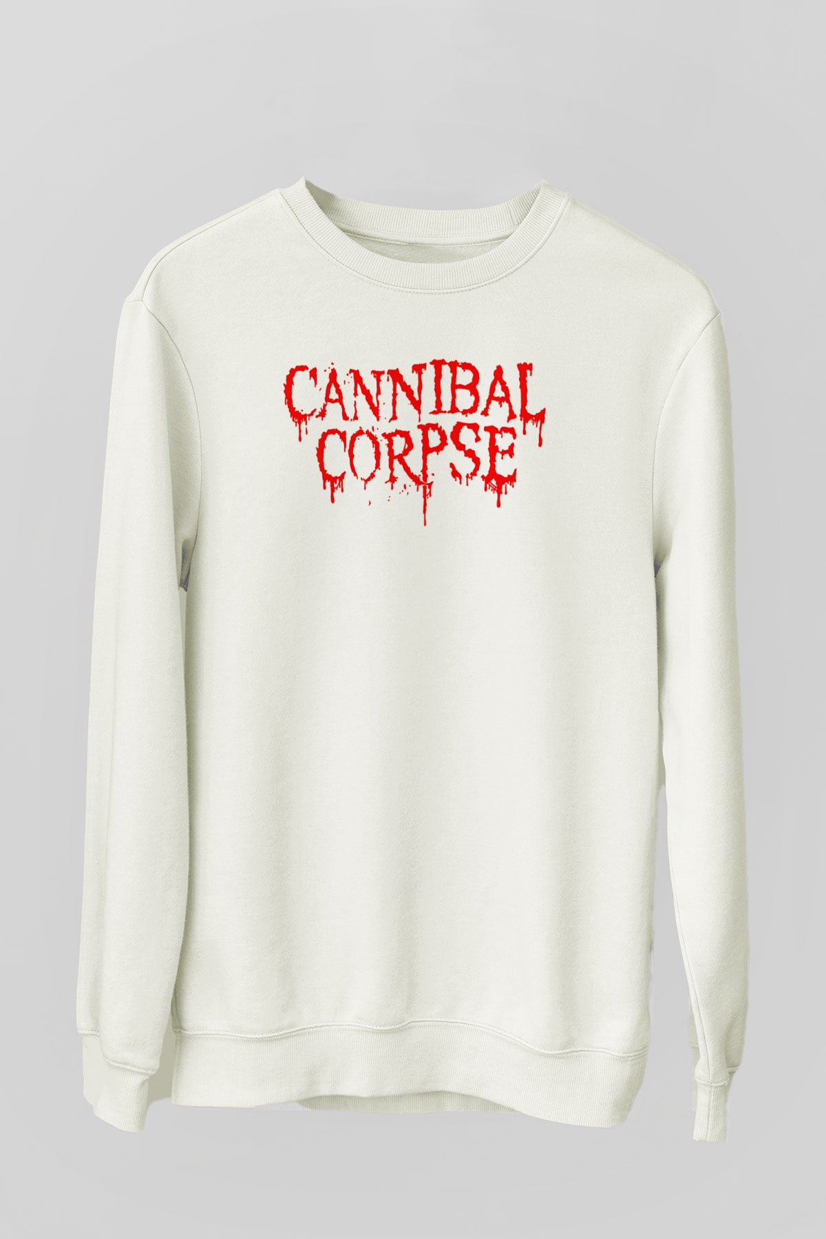 Cannibal Corpse Beyaz Unisex Sweatshirt