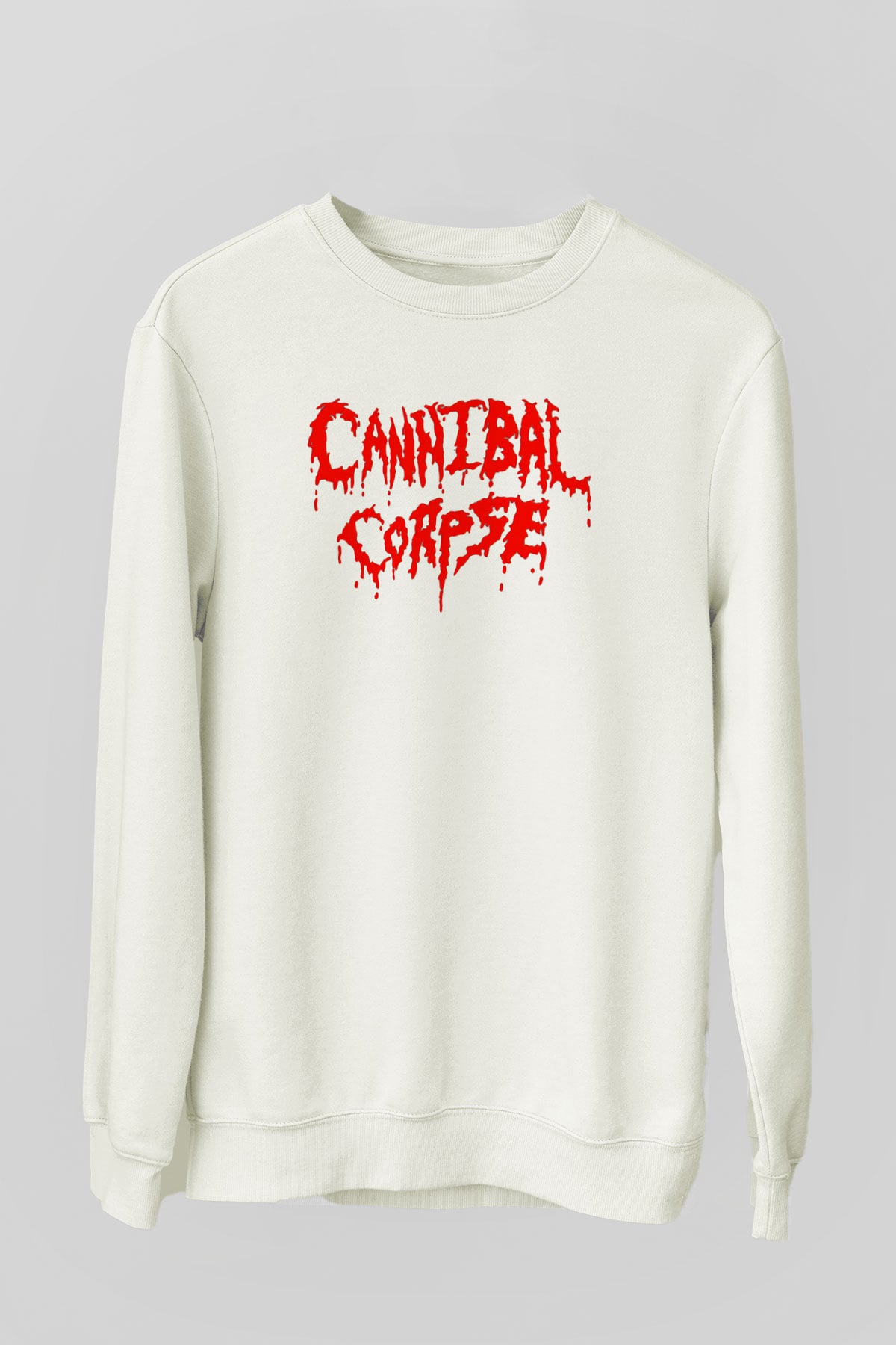 Cannibal Corpse Beyaz Unisex Sweatshirt
