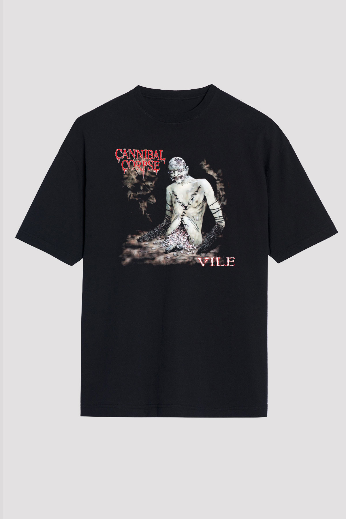 Cannibal Corpse Siyah Unisex Oversize Tişört T-Shirt