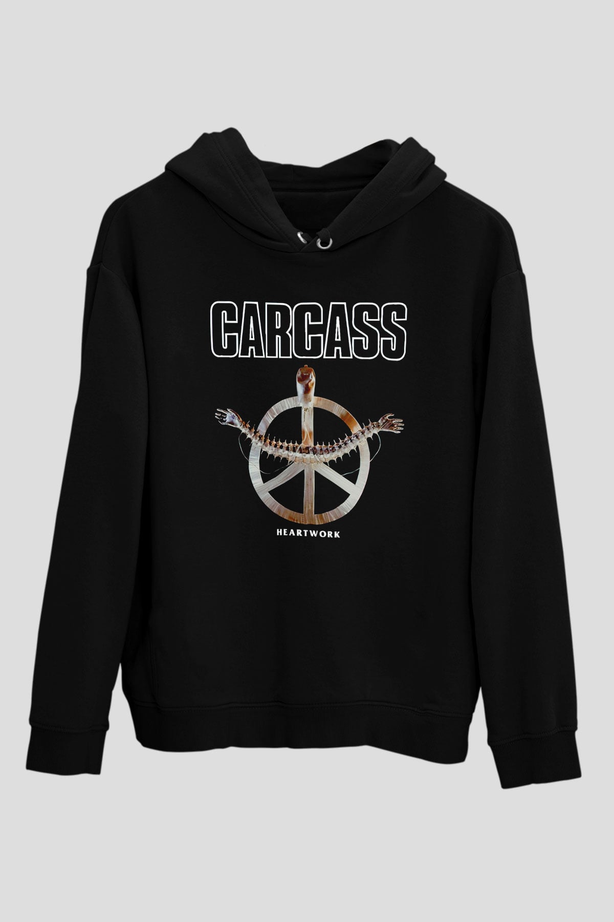 Carcass Siyah Unisex Kapüşonlu Sweatshirt