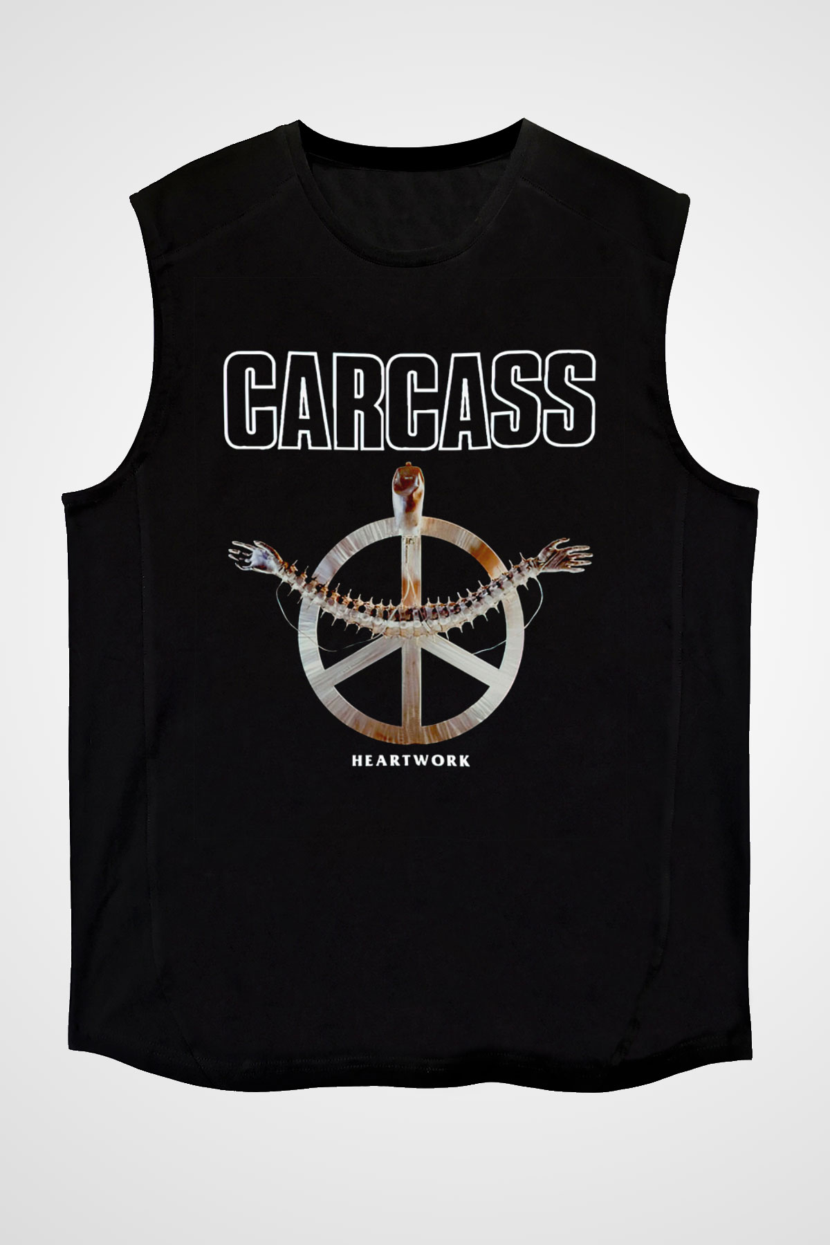 Carcass Siyah Unisex Kolsuz Tişört