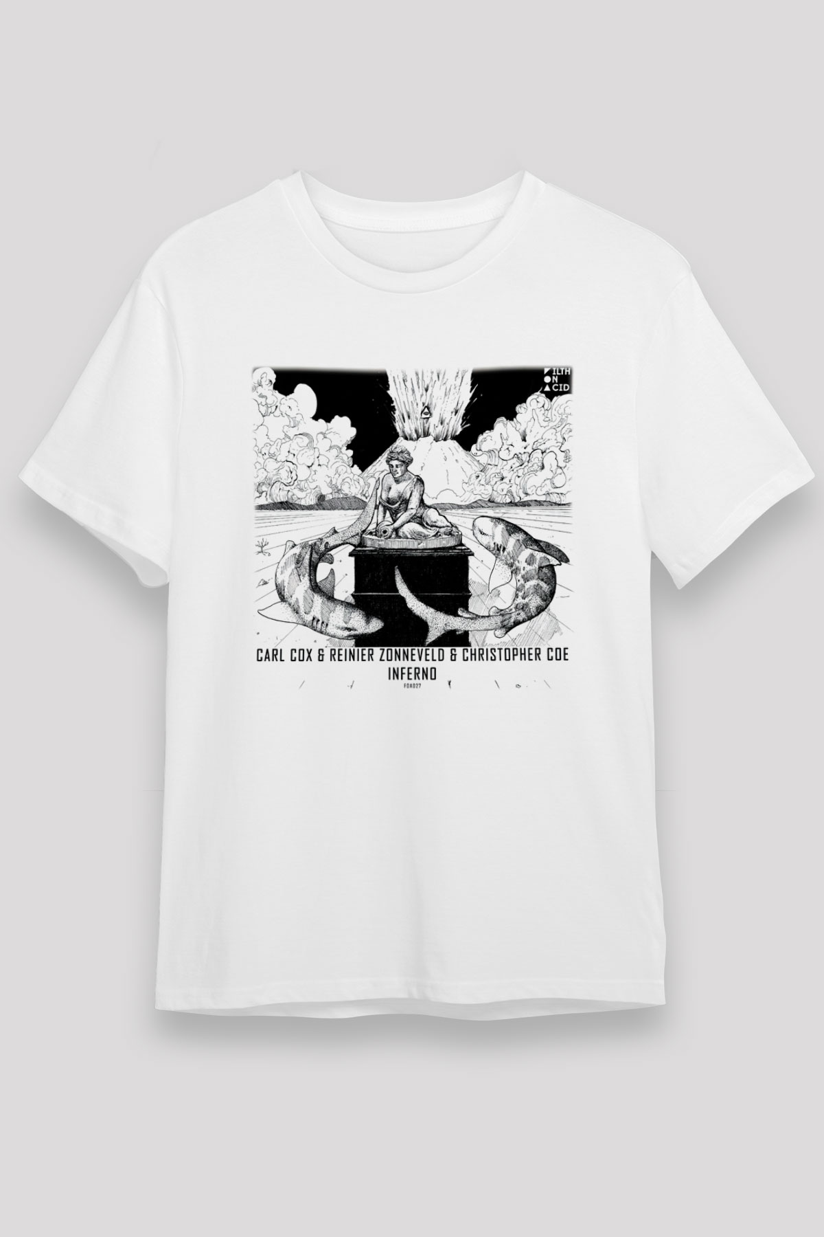 Carl Cox White Unisex Tee - STREETWEAR