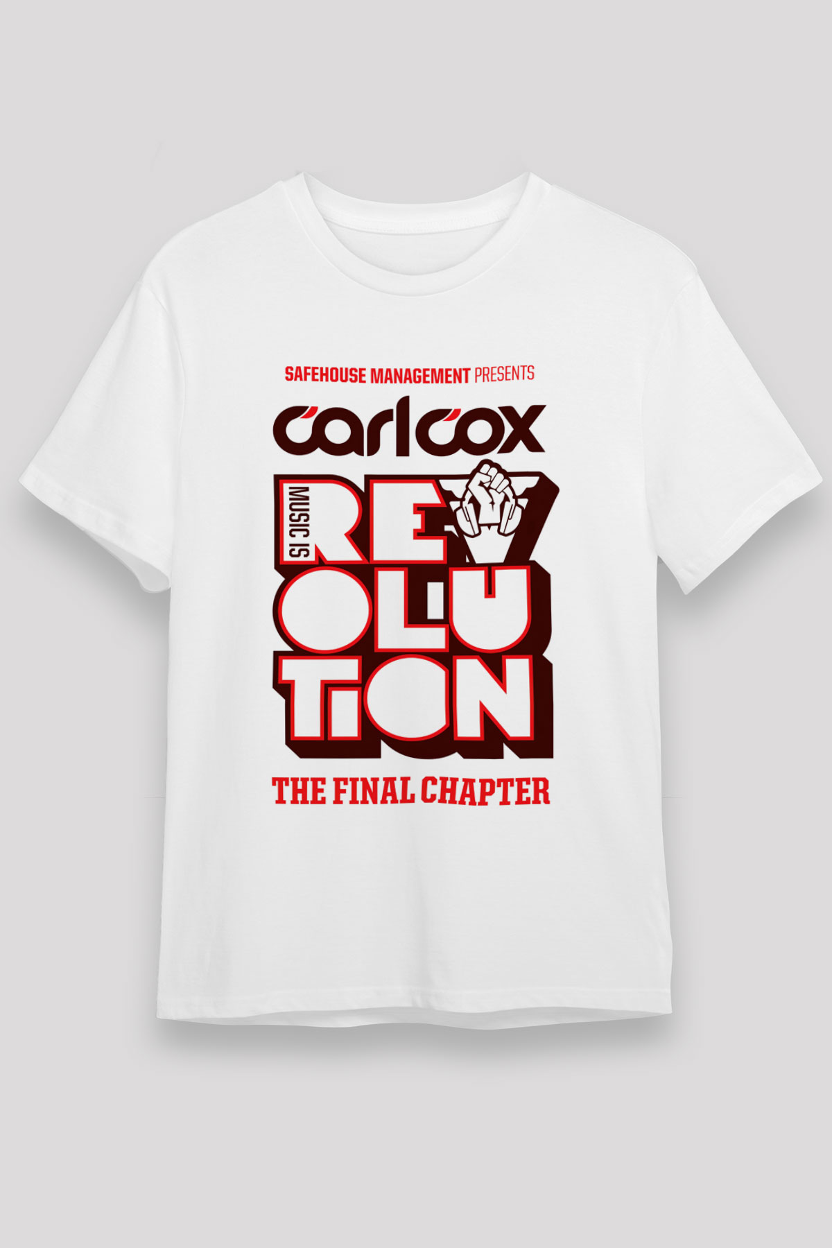 Carl Cox White Unisex Tee - STREETWEAR