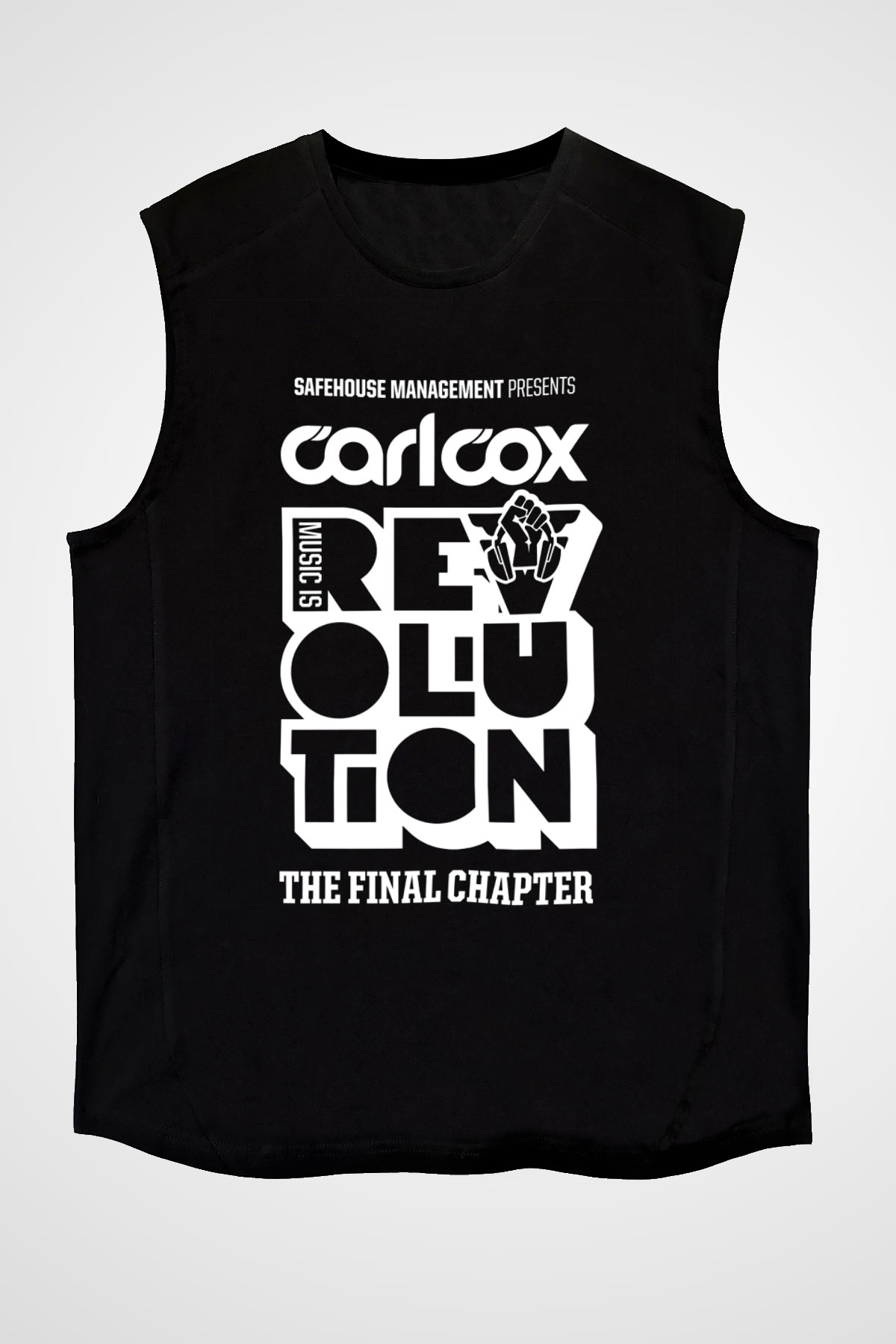 Carl Cox Siyah Unisex Kolsuz Tişört