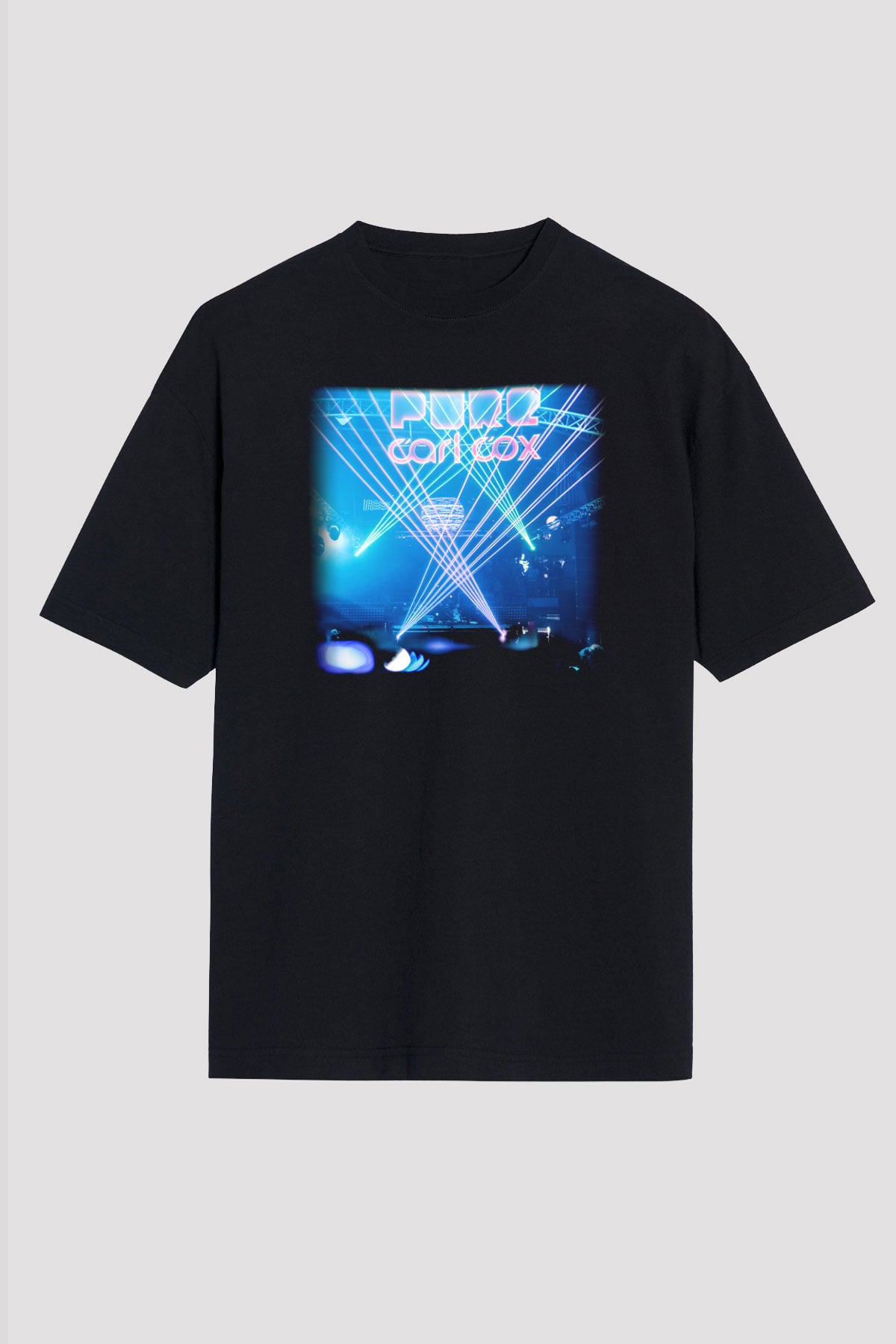 Carl Cox Siyah Unisex Oversize Tişört T-Shirt