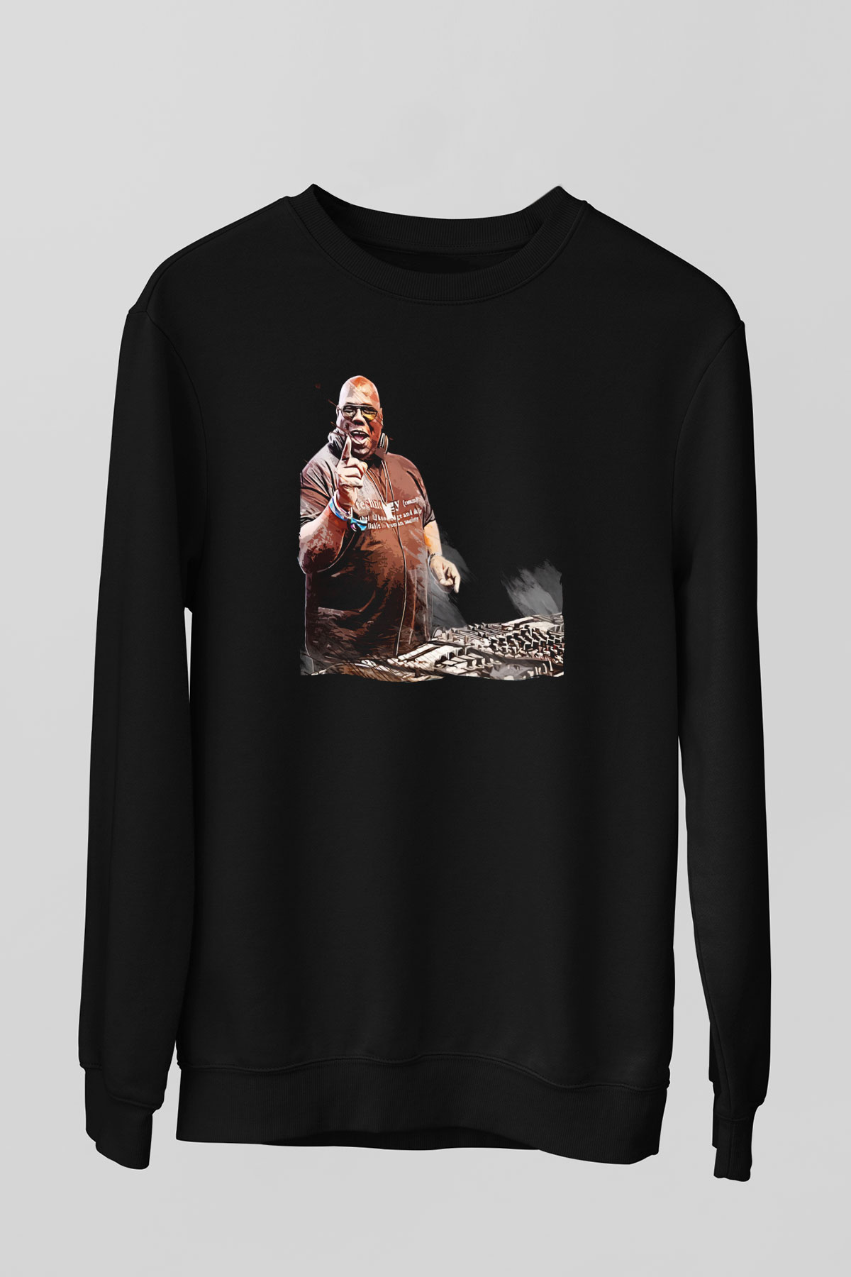 Carl Cox Siyah Unisex Sweatshirt