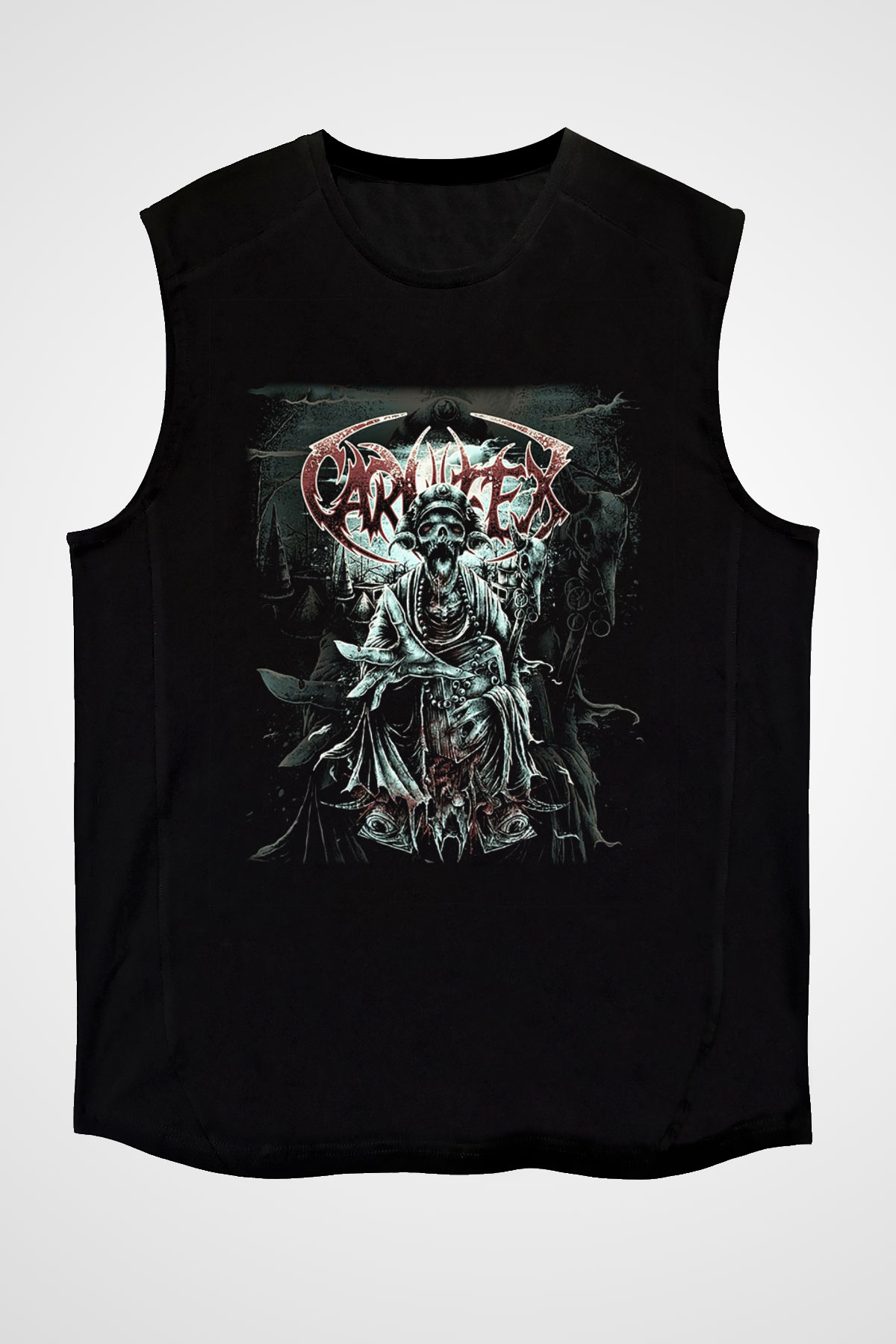 Carnifex Siyah Unisex Kolsuz Tişört