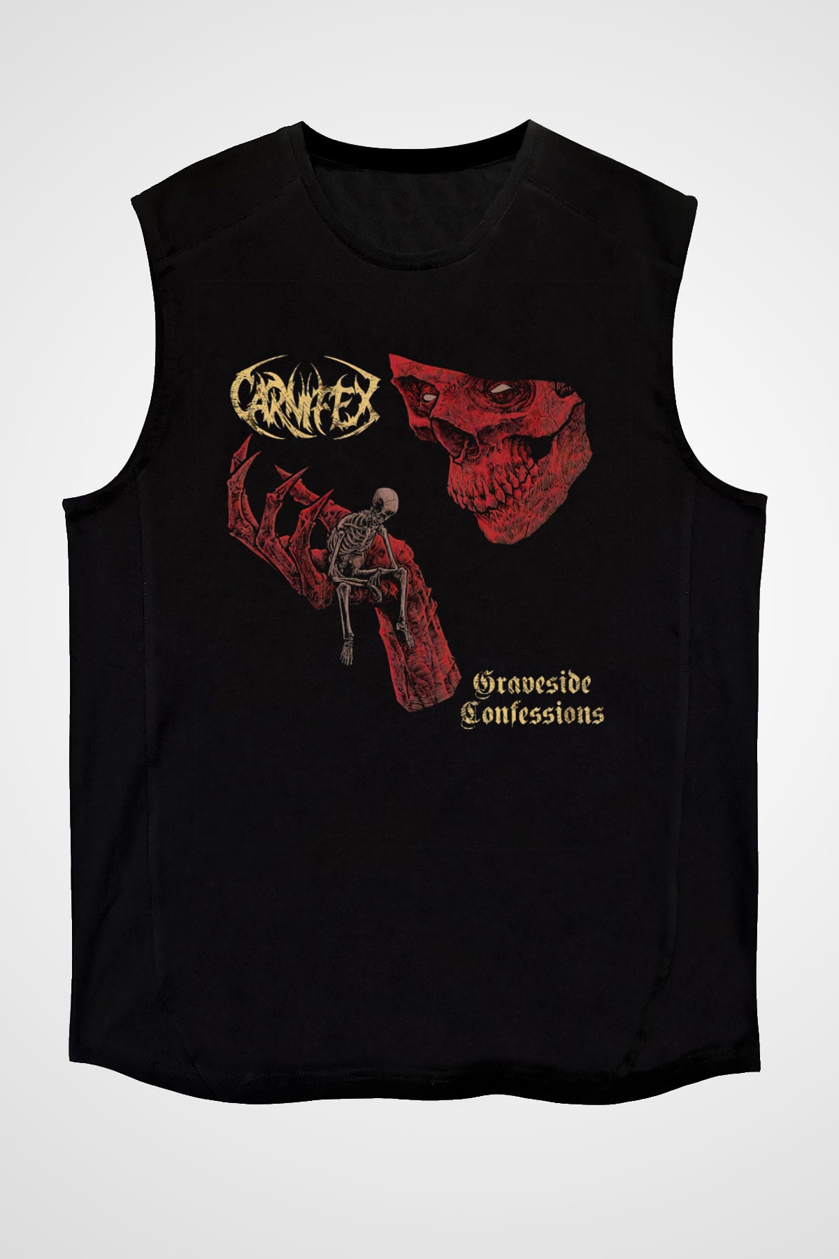 Carnifex Siyah Unisex Kolsuz Tişört