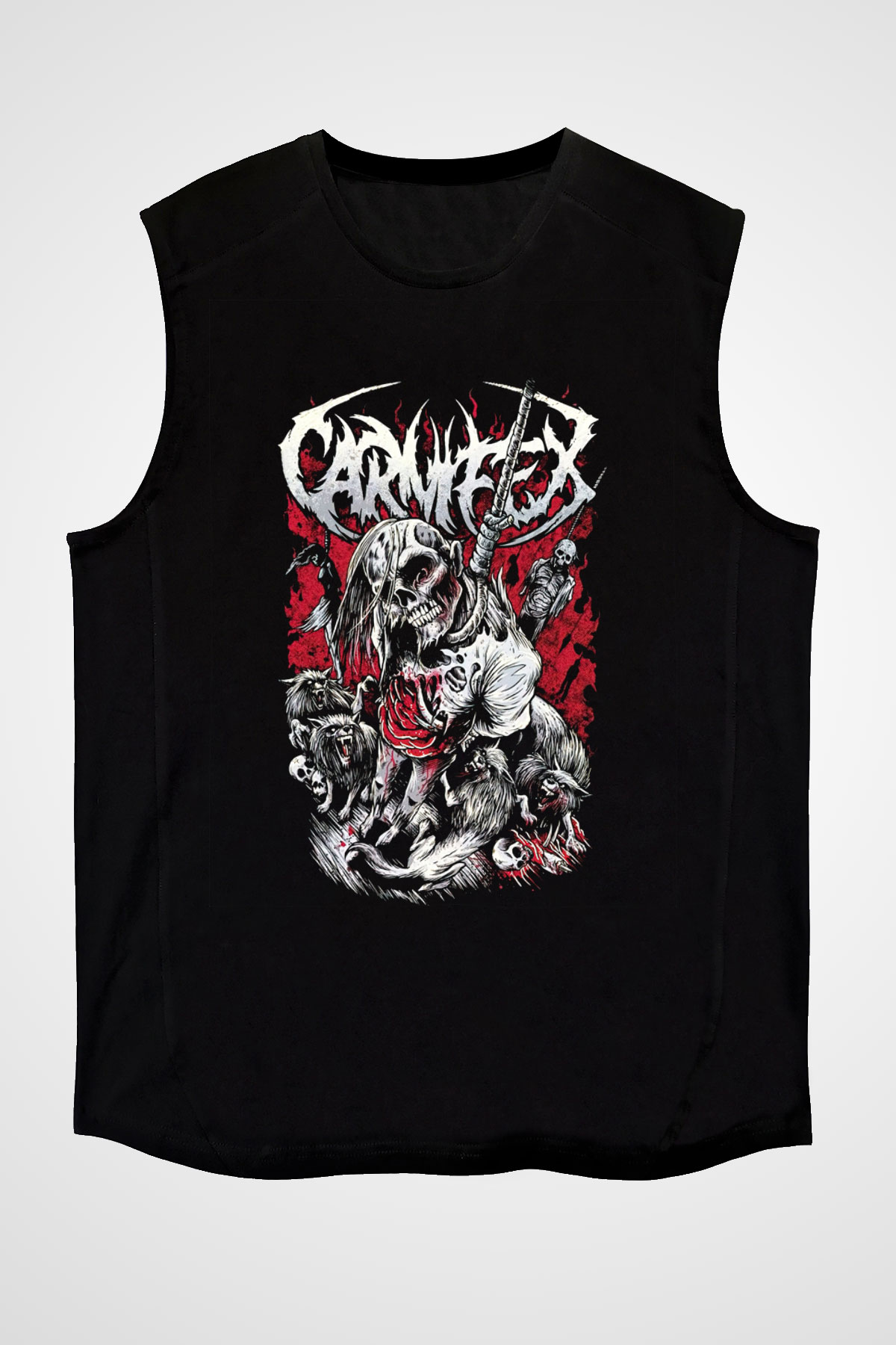 Carnifex Siyah Unisex Kolsuz Tişört