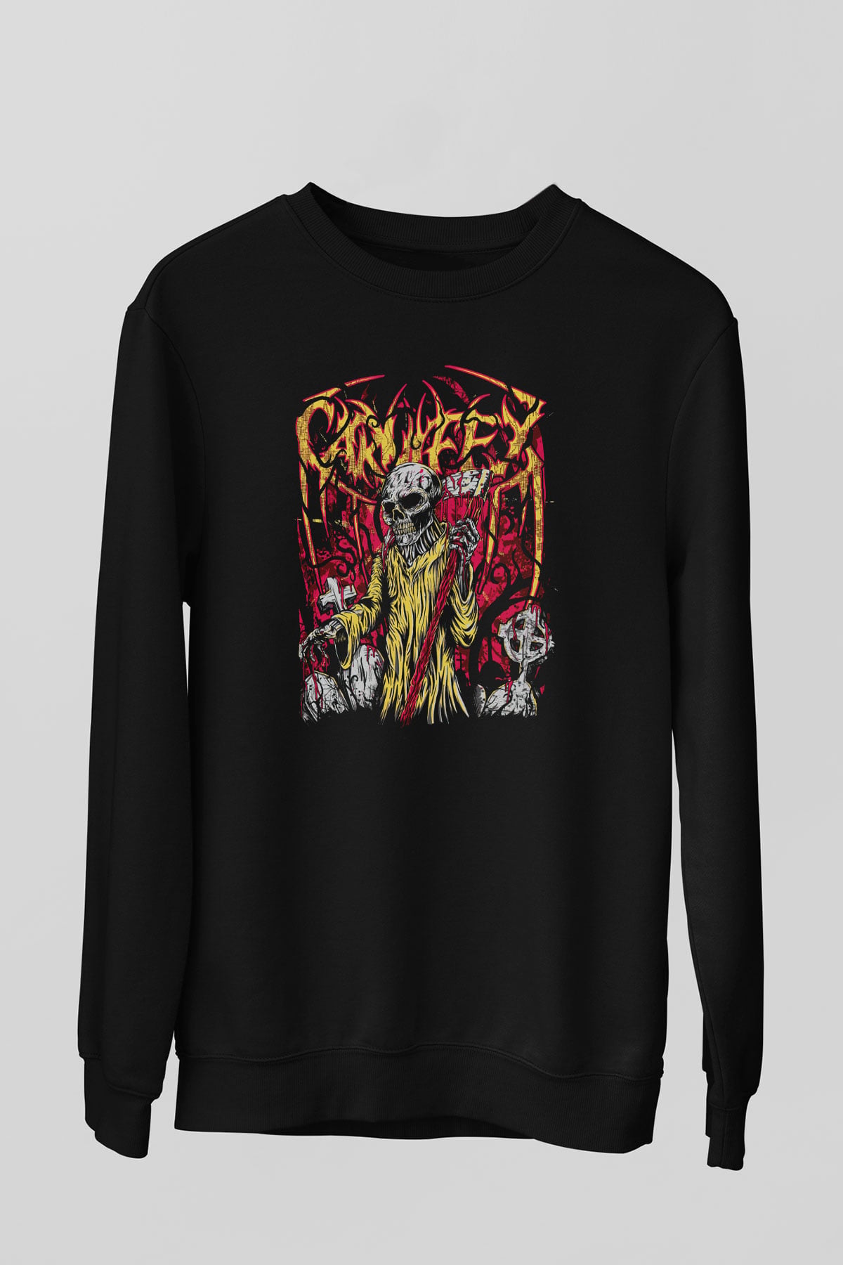 Carnifex Siyah Unisex Sweatshirt