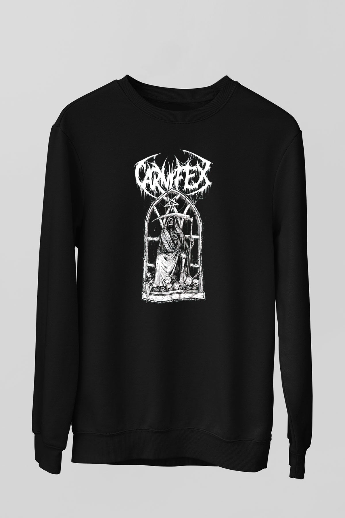 Carnifex Siyah Unisex Sweatshirt